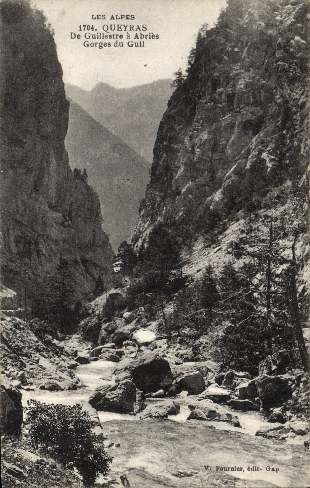 CPA Les Alpes Queyras De Guillestre A Abries Gorges Du Guil