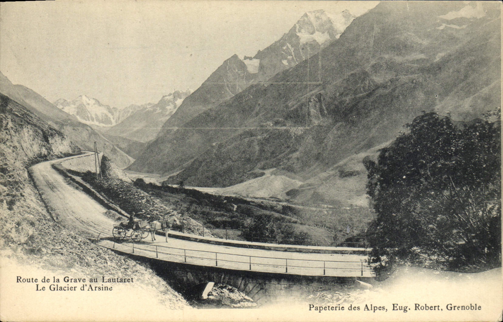 CPA Route De La Grave Au Lautaret Le Glacier D'Arsine
