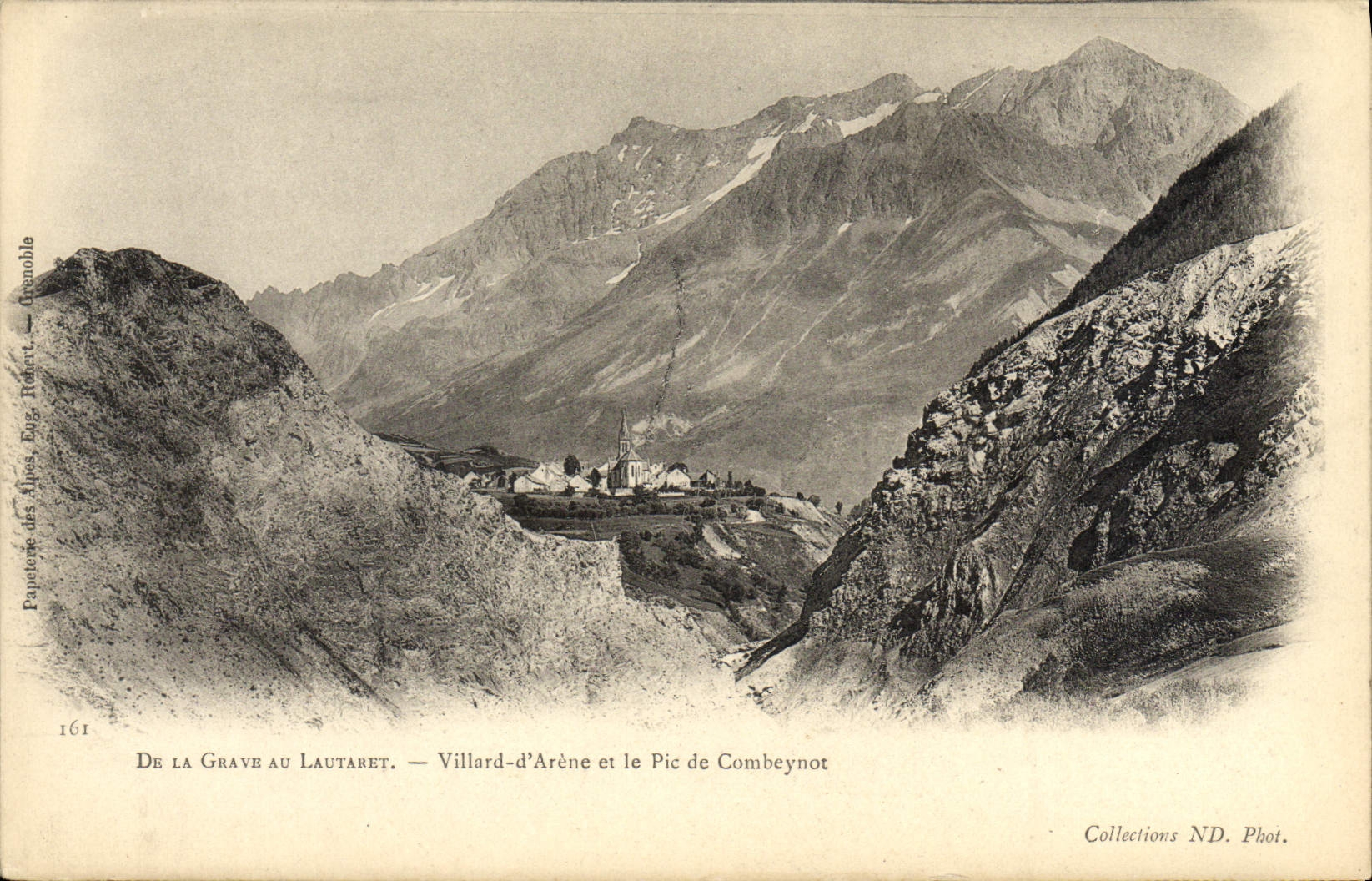 CPA De La Grave Du Lautaret Villard d'Arene et le pic de Combeynot