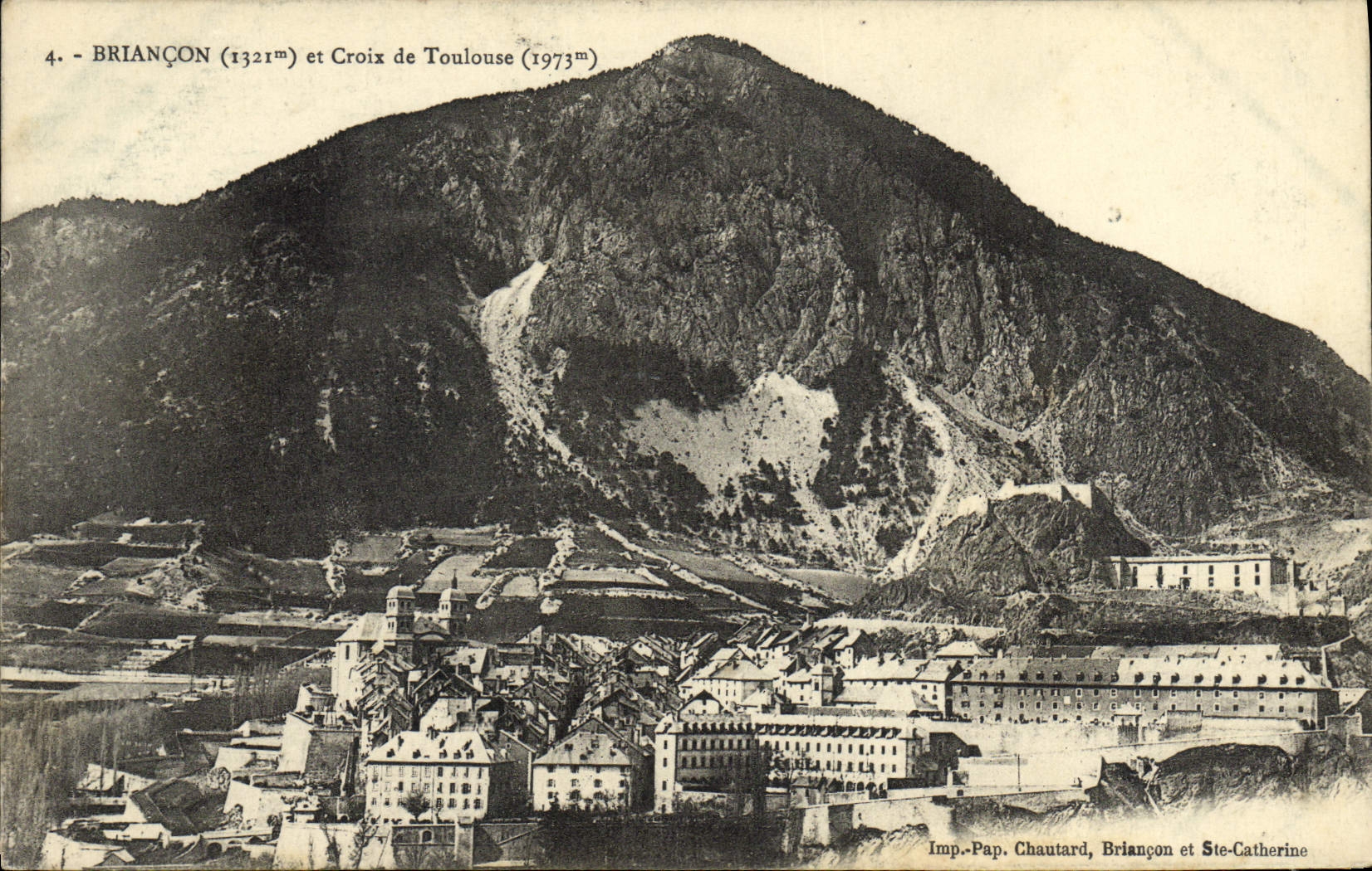 POSTAL Briançon de la VENDIMIA y creoix de Toulouse