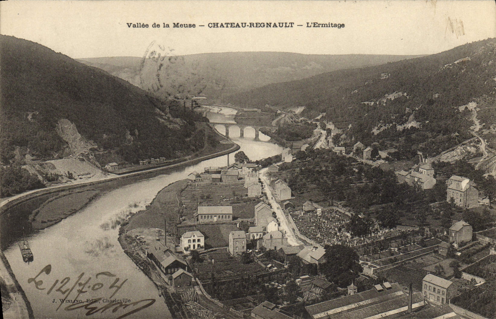 CPA Vallee de la Meuse Chateau Regnault L'Ermitage
