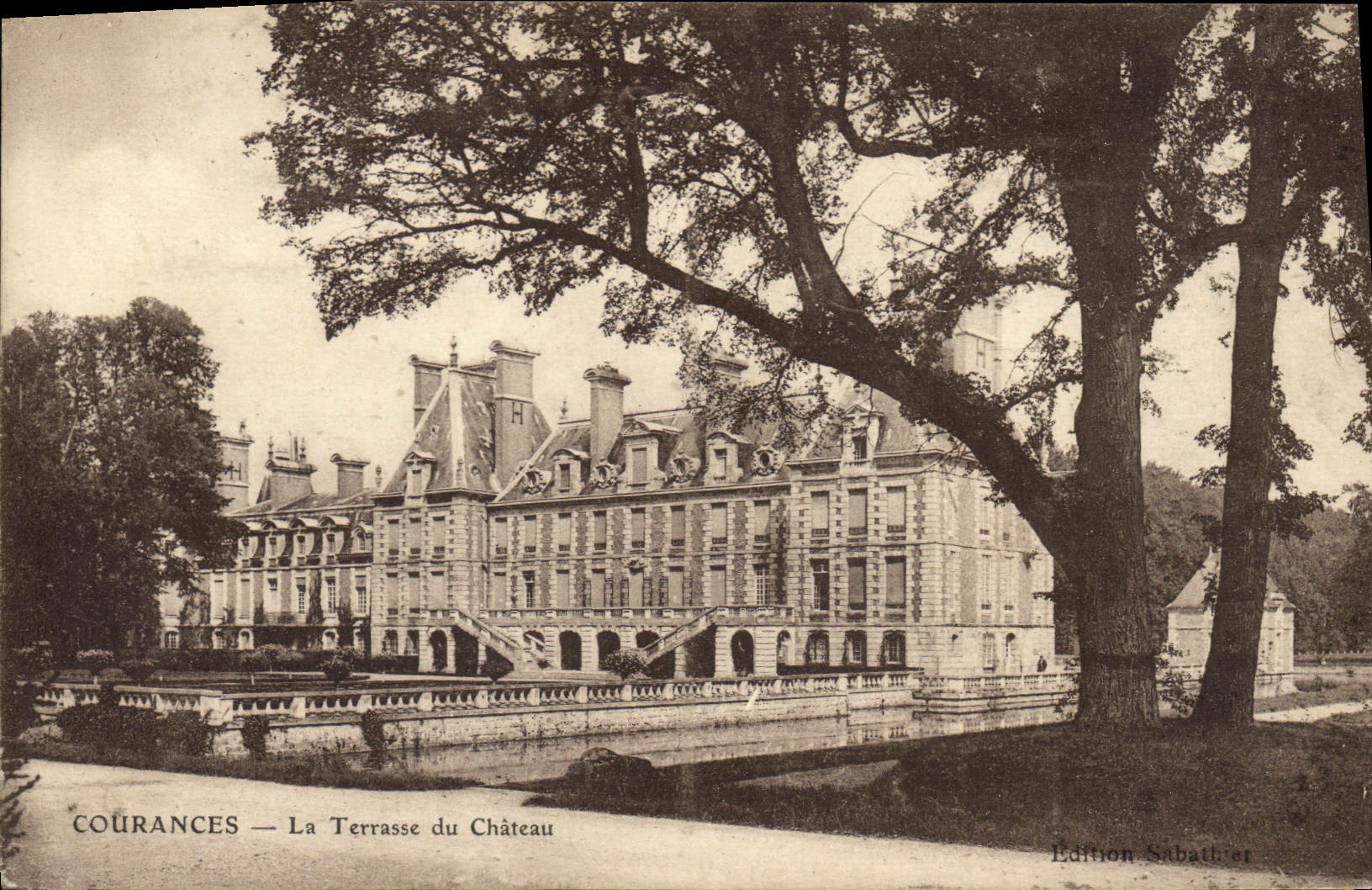 CPA Courances La Terrasse Du Chateau