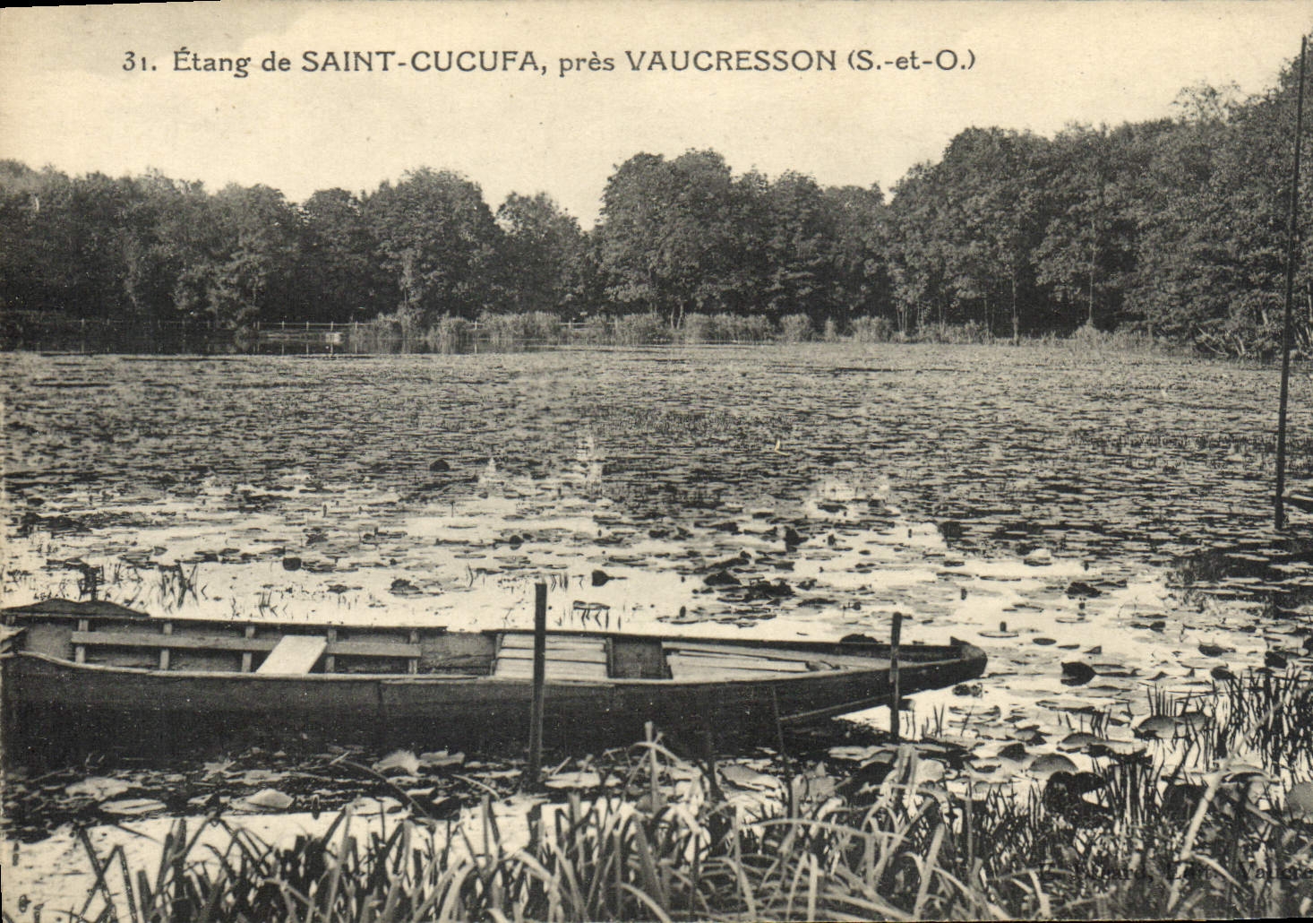 VINTAGE POSTCARD Pond Of Cucufa Saint Close Vaucresson