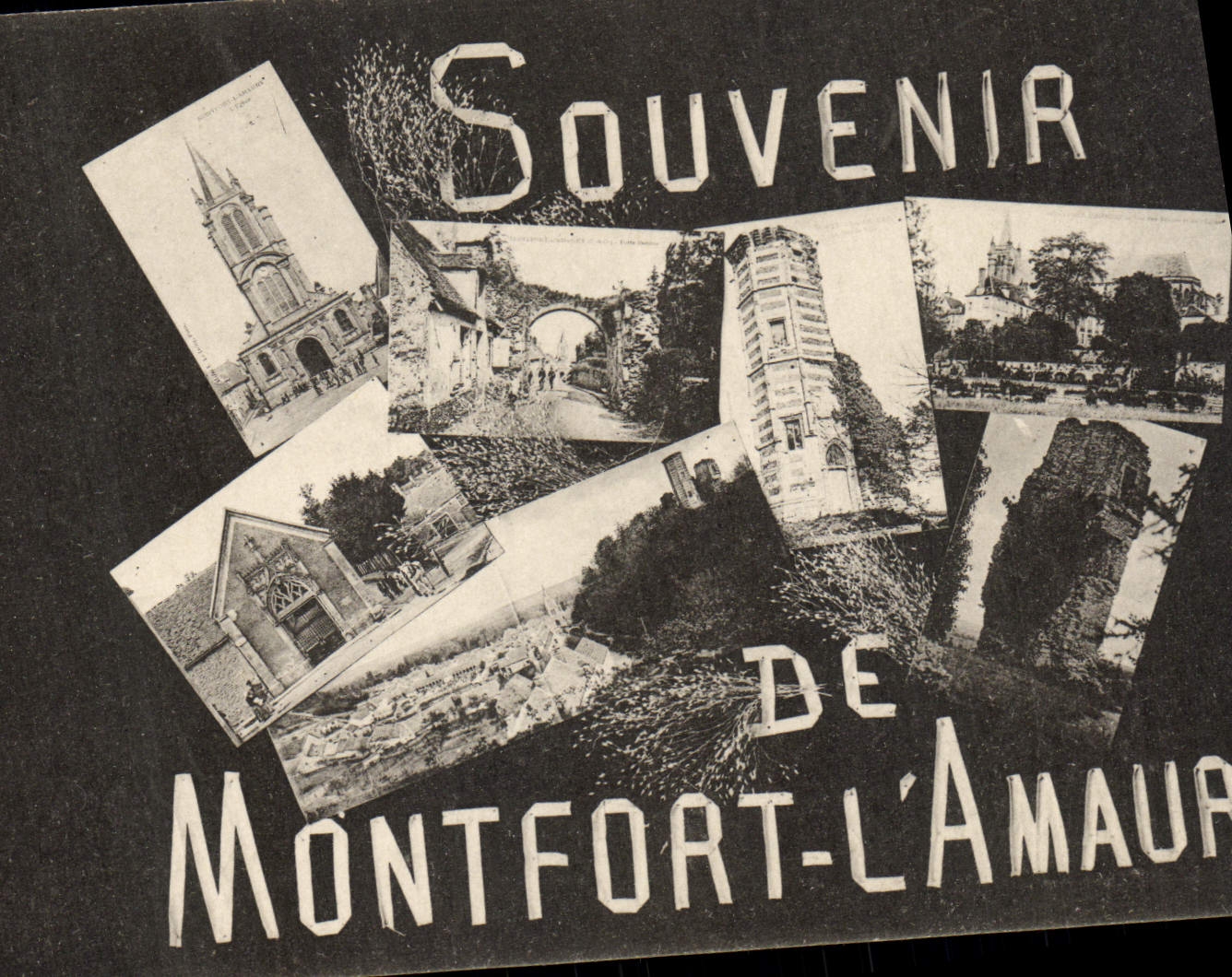 CPA Souvenir De Montfort L'Amaury