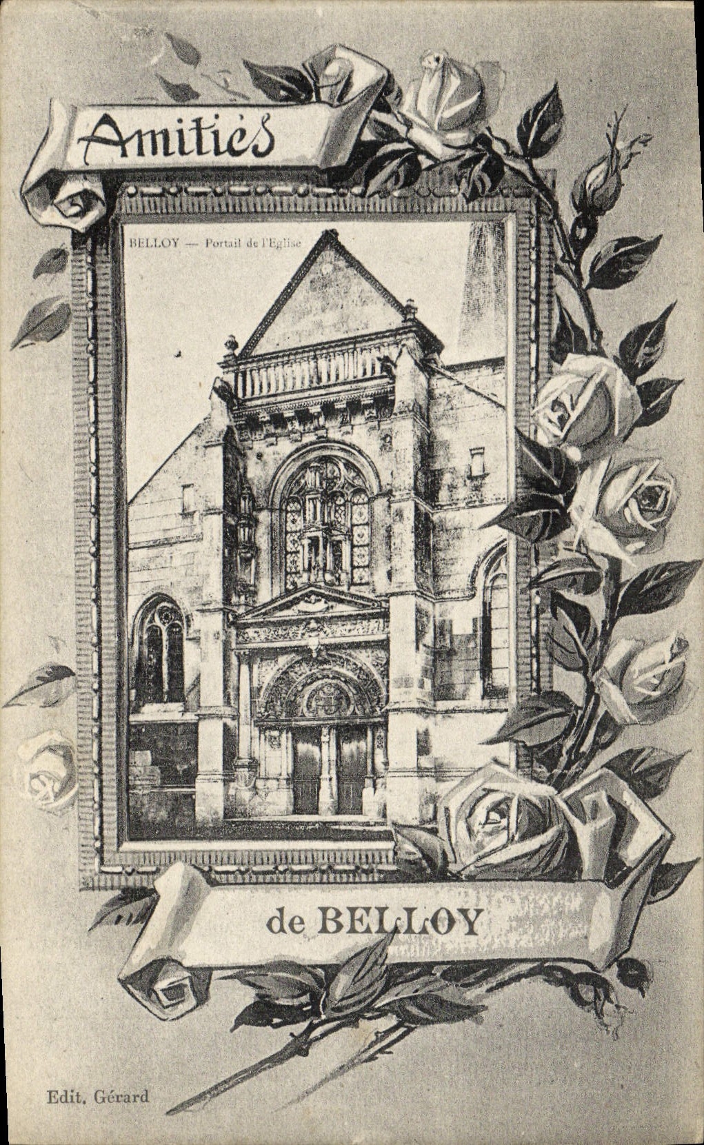 POSTAL Belloy de la VENDIMIA