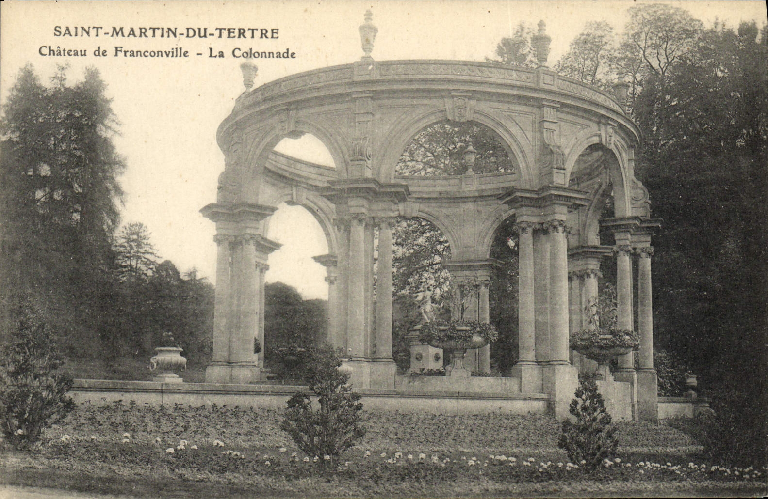 CPA Saint Martin Du Tertre Chateau De Franconville La Colonnade