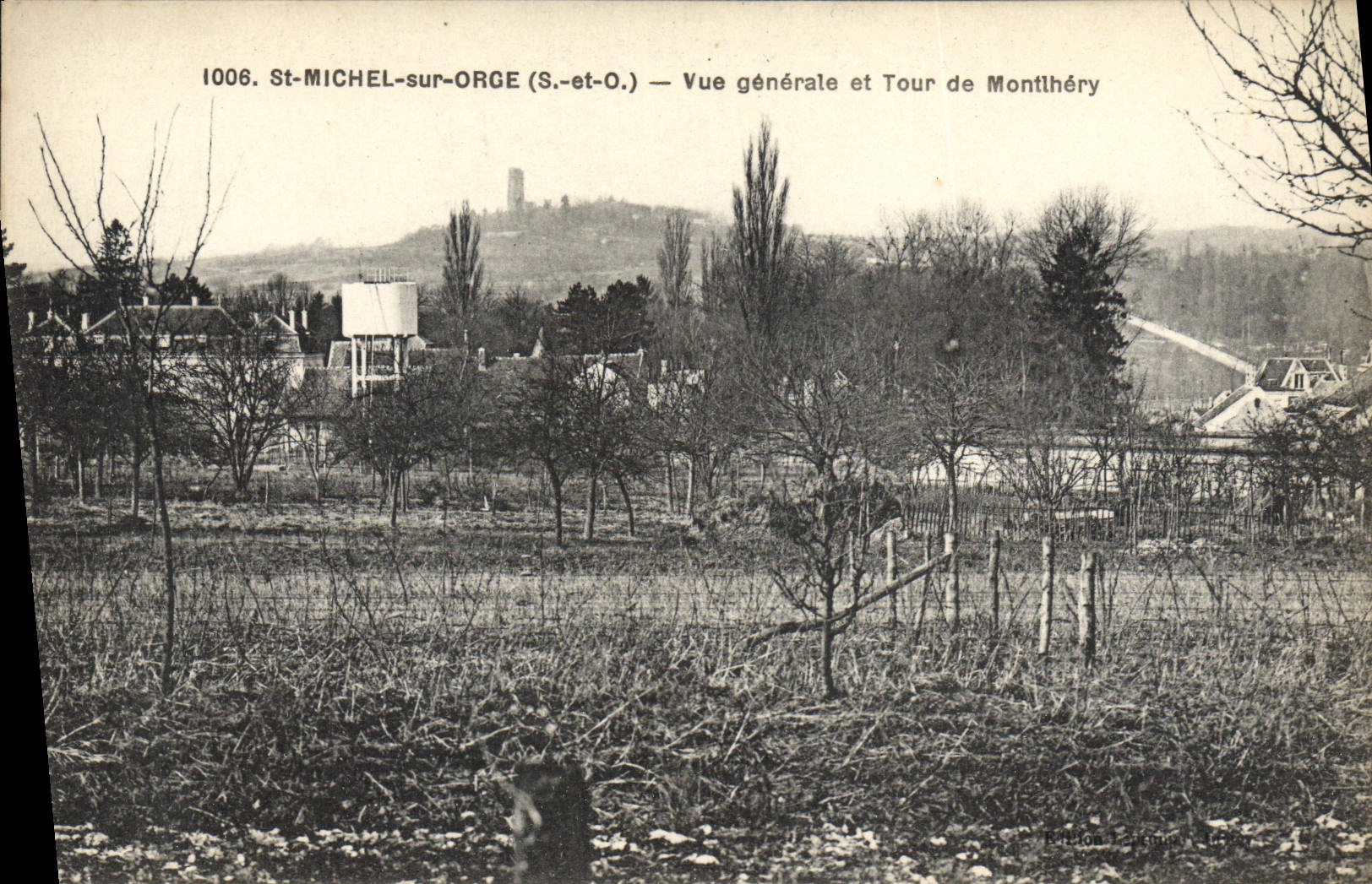 CPA Saint Michel Sur Orge Vue Generale Et Tour De Montlhery