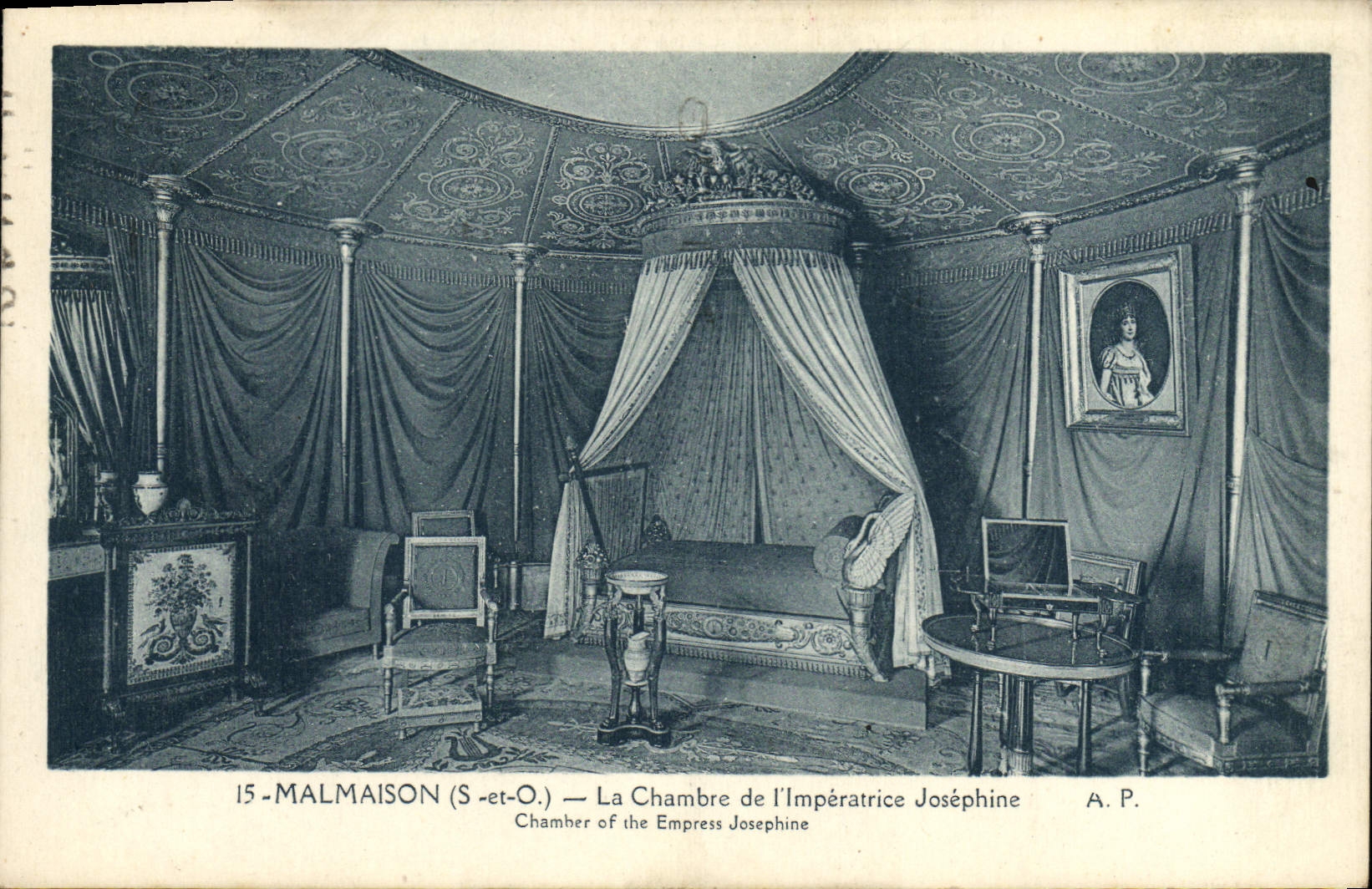 CPA Malmaison Le Chambre de l'lmperatrice Josephine Napoleon