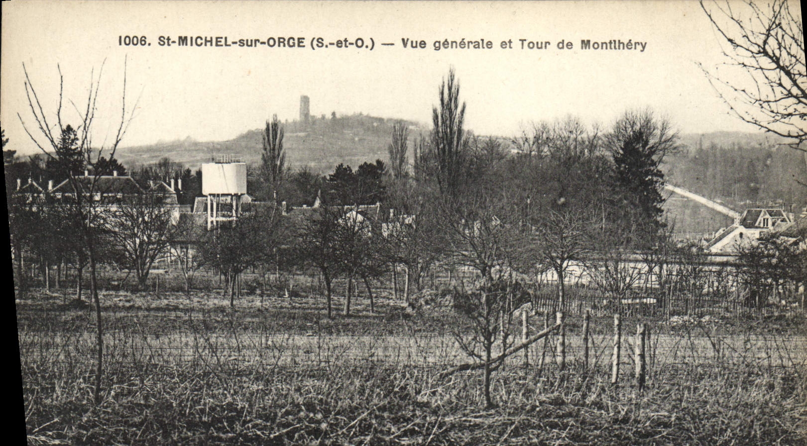 CPA St Michel Sur Orge Vue Generale et Tour de Montlhery