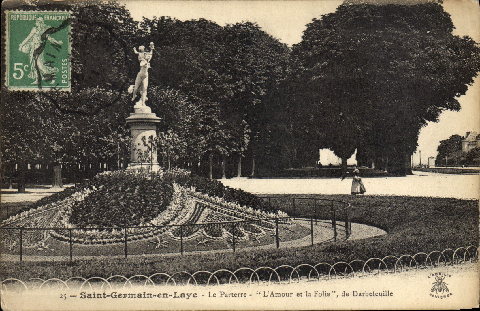 CPA Saint Germain en Laye Le Parterre L'amour et la Folie de Darbefeuille