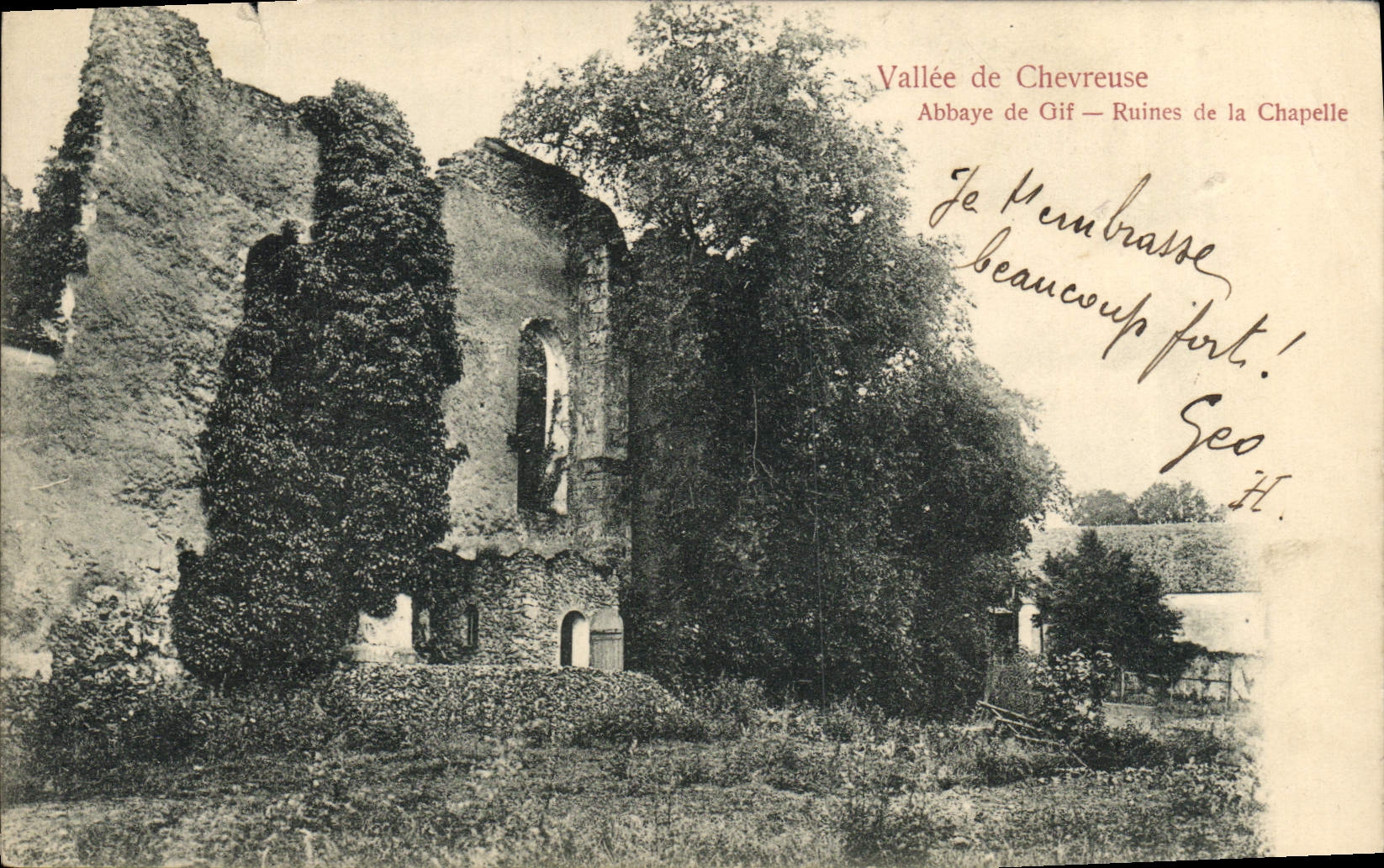 CPA Vallee de Chevreuse Abbaye de Gif Ruines de la chapelle 