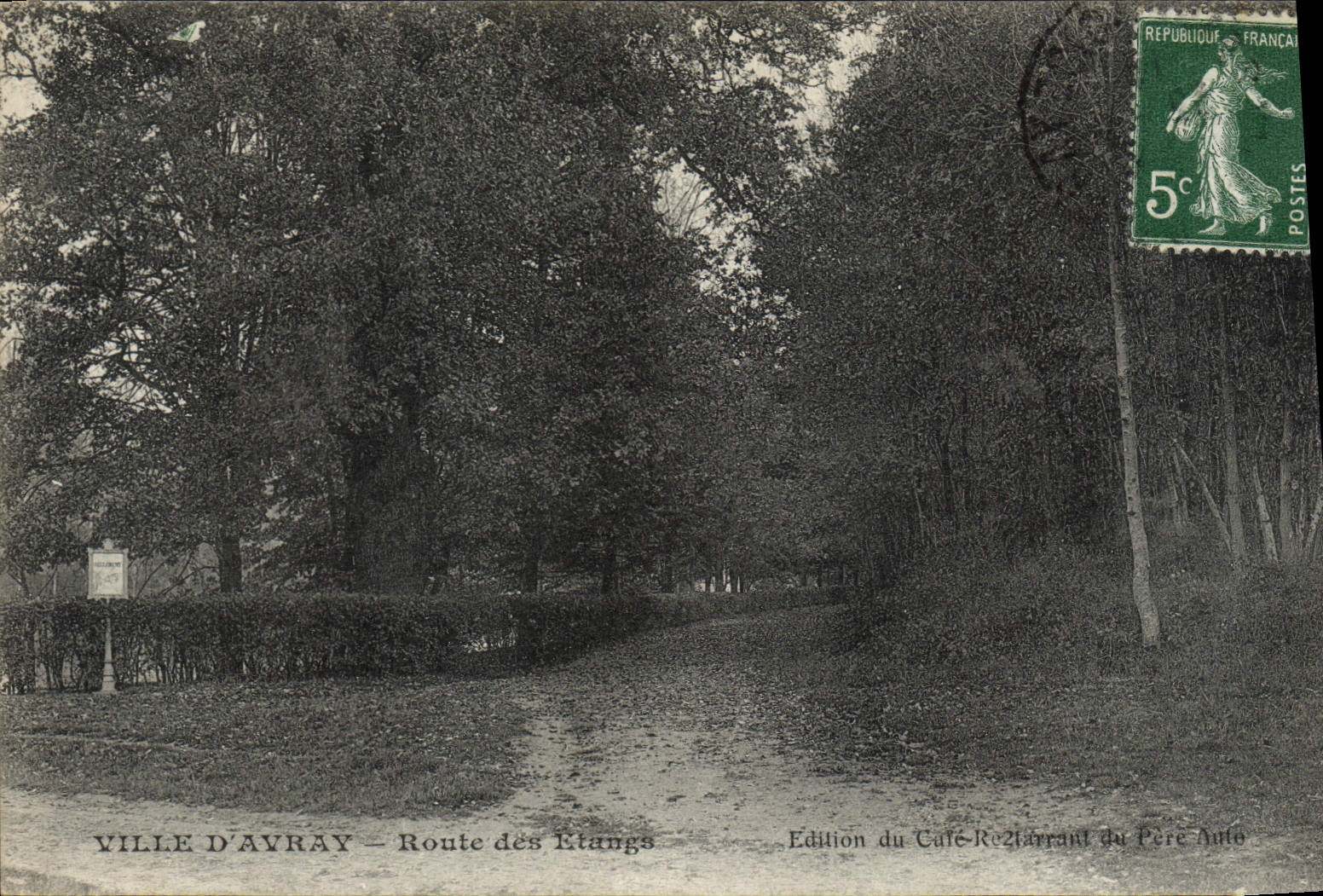 CPA Ville d'Avray Route des etangs