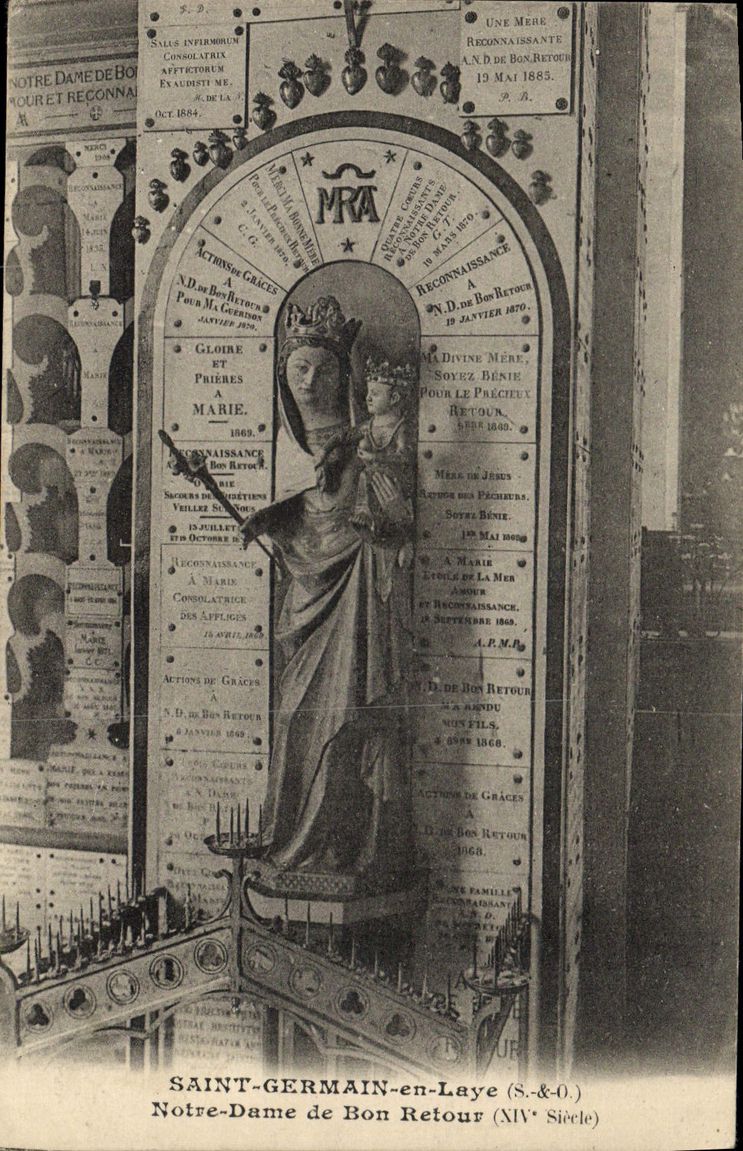 POSTAL de la VENDIMIA Saint Germain en la vuelta de Notre Dame de Bon del martillo de Bush