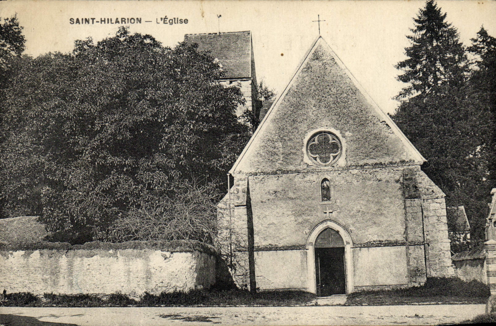 VINTAGE POSTCARD St Hilarion the church