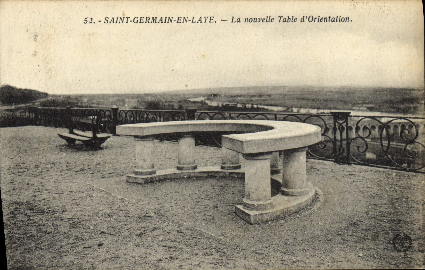 CPA Saint Germain En Laye La Nouvelle Table D'Orientation