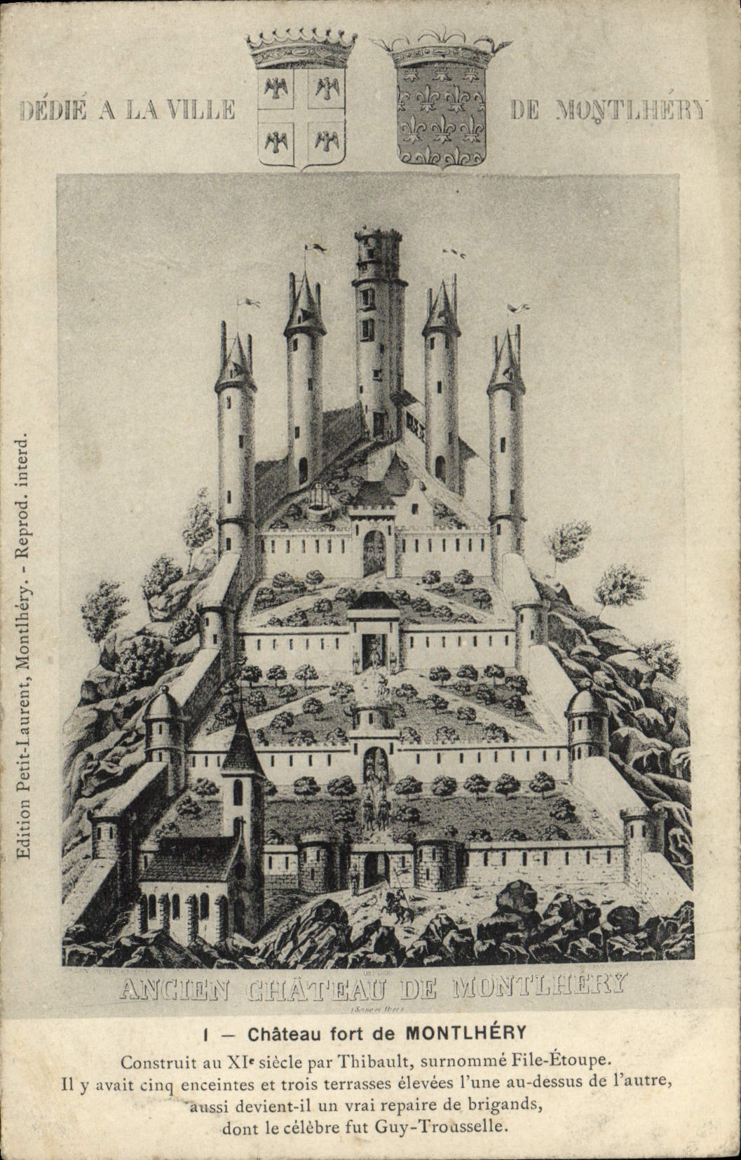 CPA Montlhery Chateau Fort 