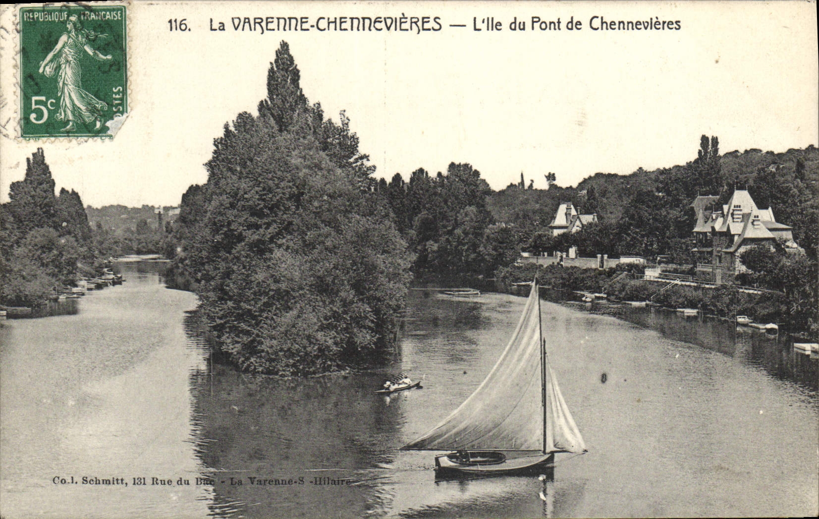 CPA La Varenne Chennevieres L'lle du Pont de Chennevieres 