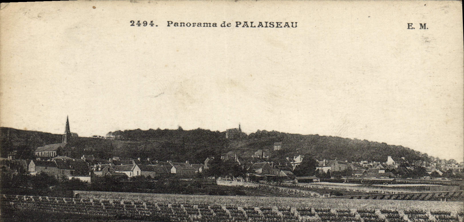 VINTAGE POSTCARD Panorama of Palaiseau