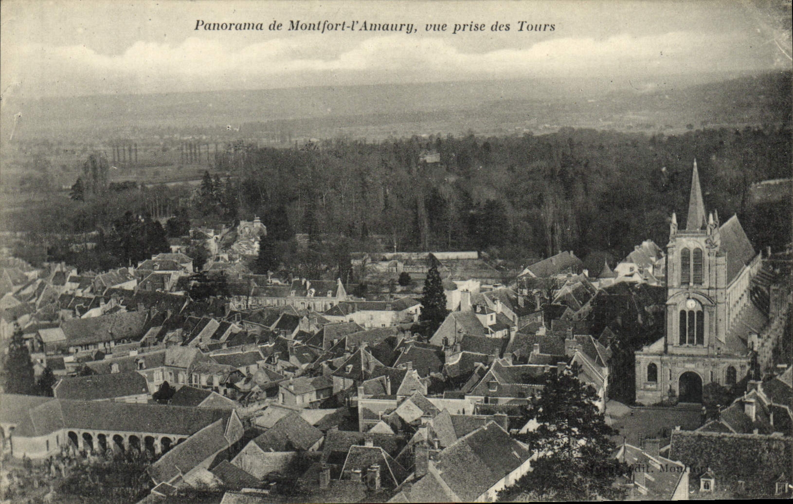 CPA Panorama de Montfort l'Amaury Vue prise des Tours