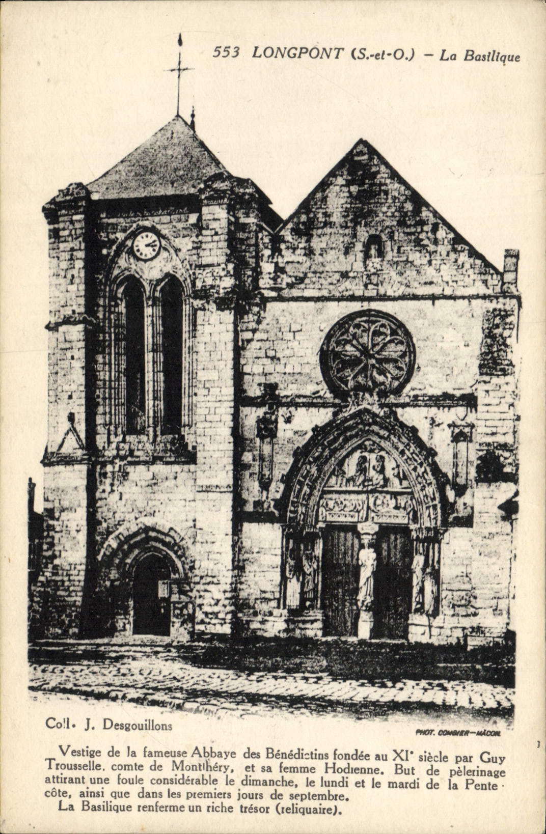 CPA Longpont La Basilique 