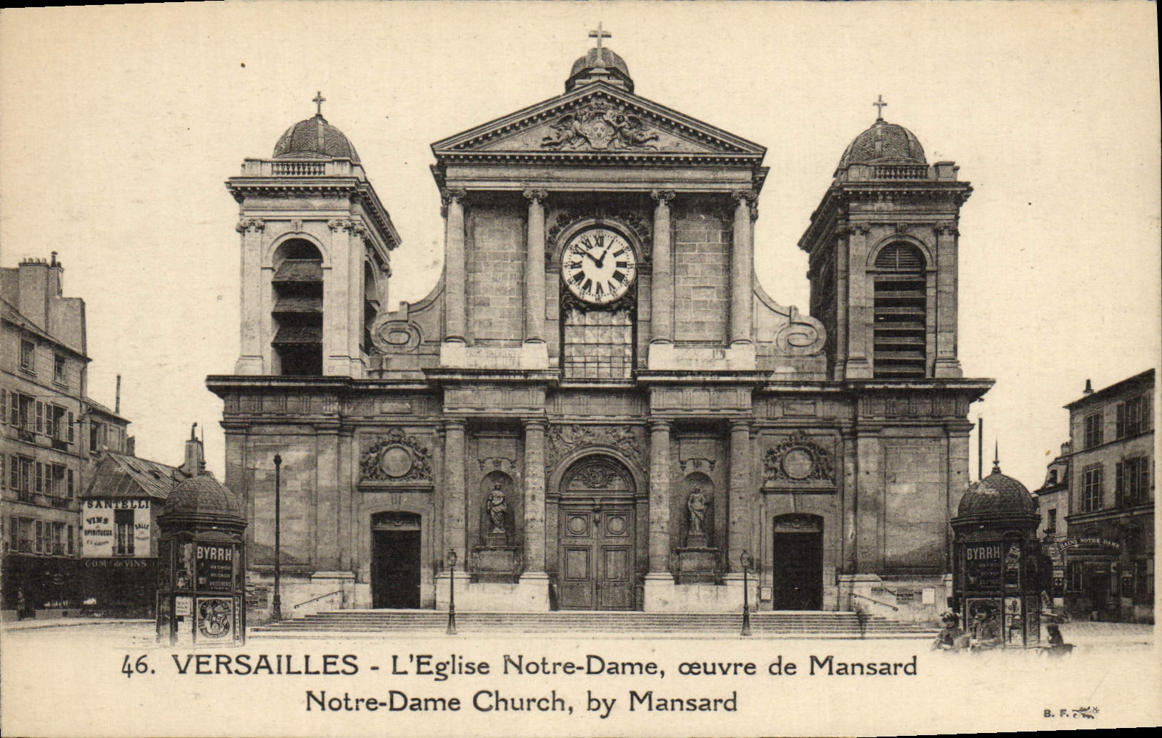 CPA Versailles L'Eglise Notre Dame oeuvre de Mansard
