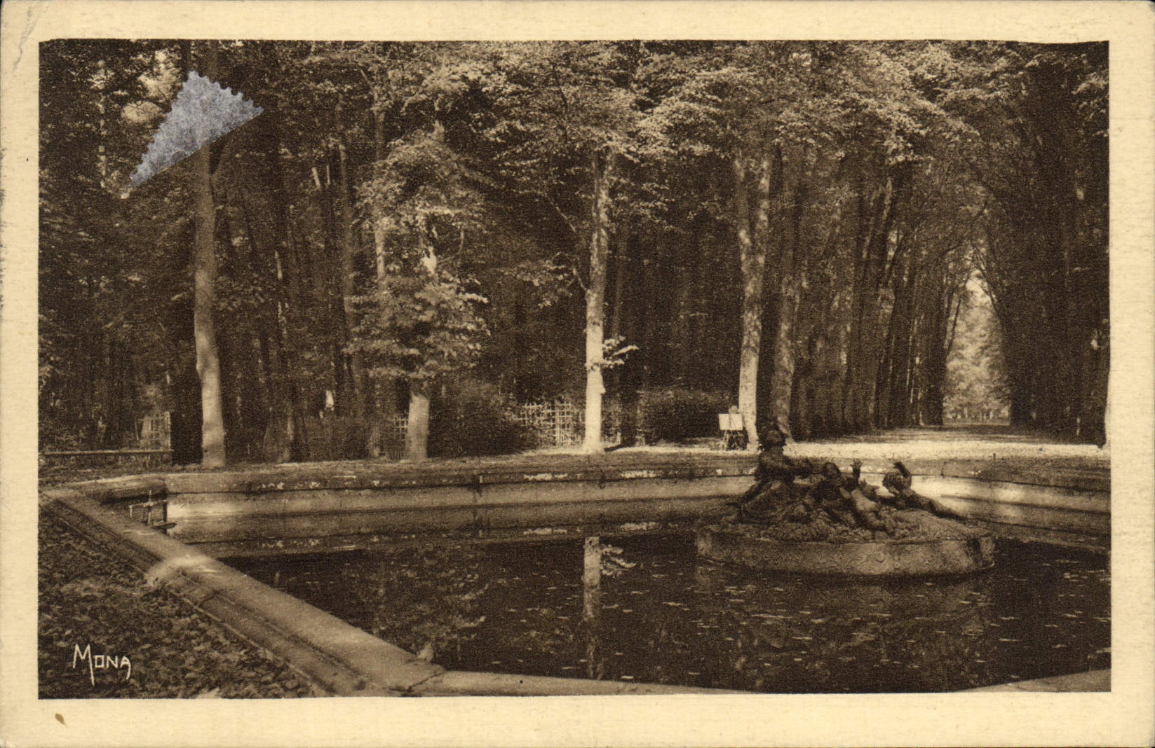 VINTAGE POSTCARD the Small Tables of Versailles the basin of Ceres or the summer groups by Regnaudin
