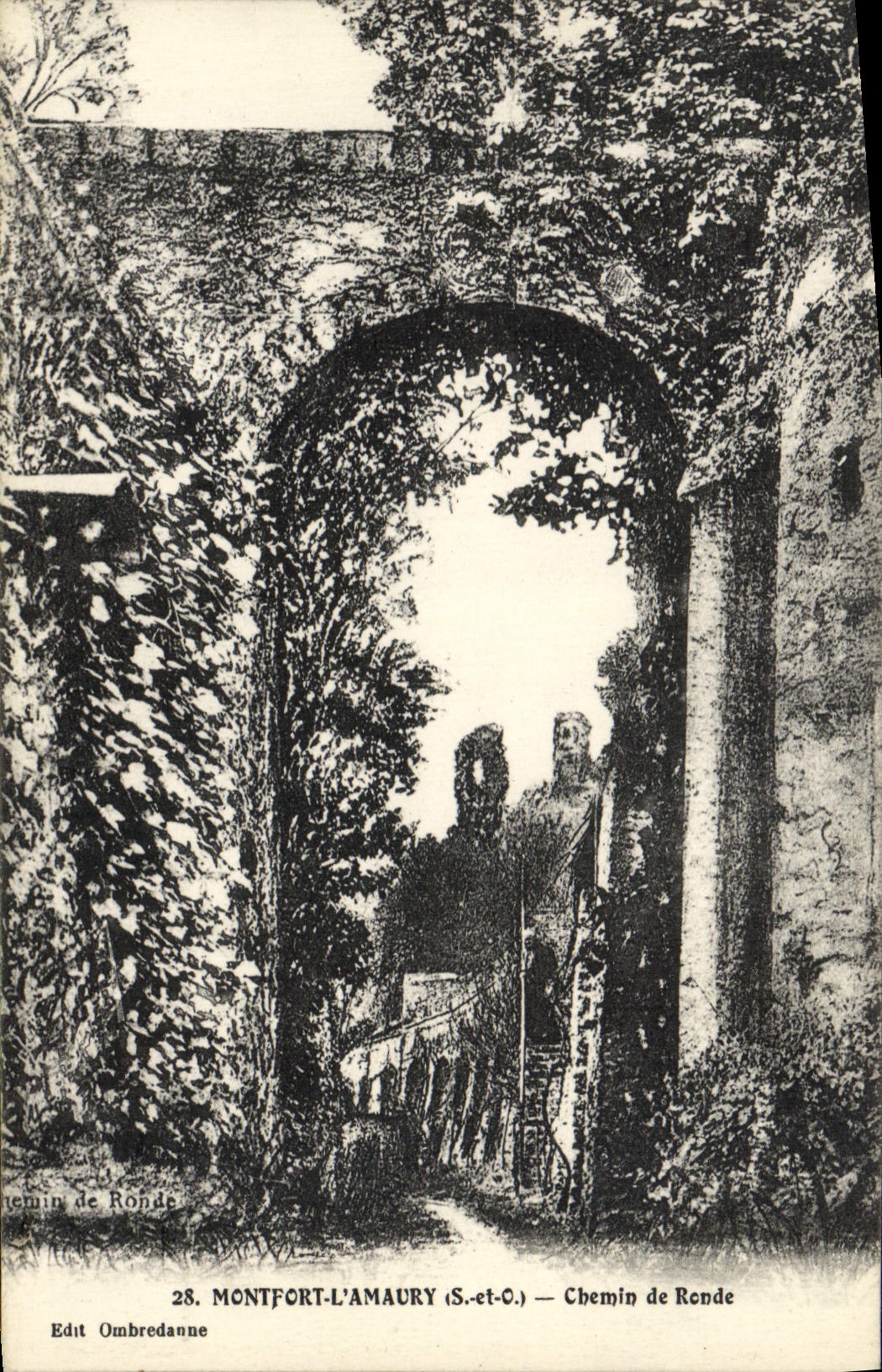CPA Montfort L'Amaury Chemin de Ronde