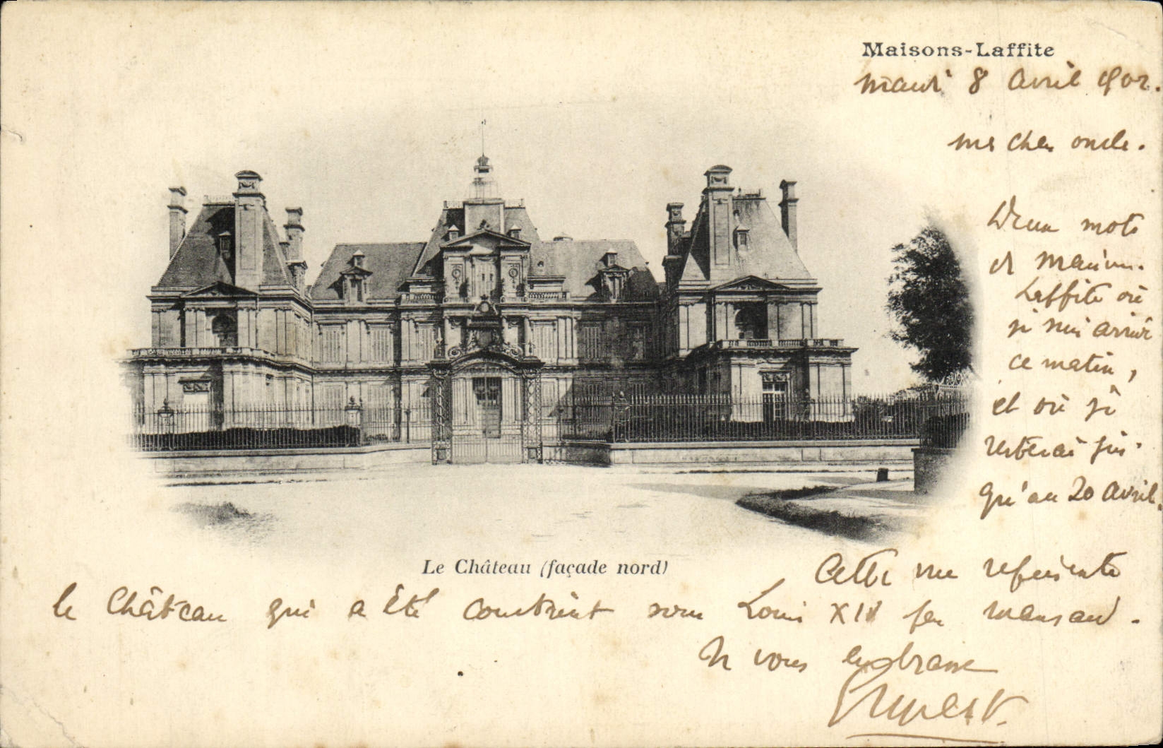 VINTAGE POSTCARD Laffite Houses the castle