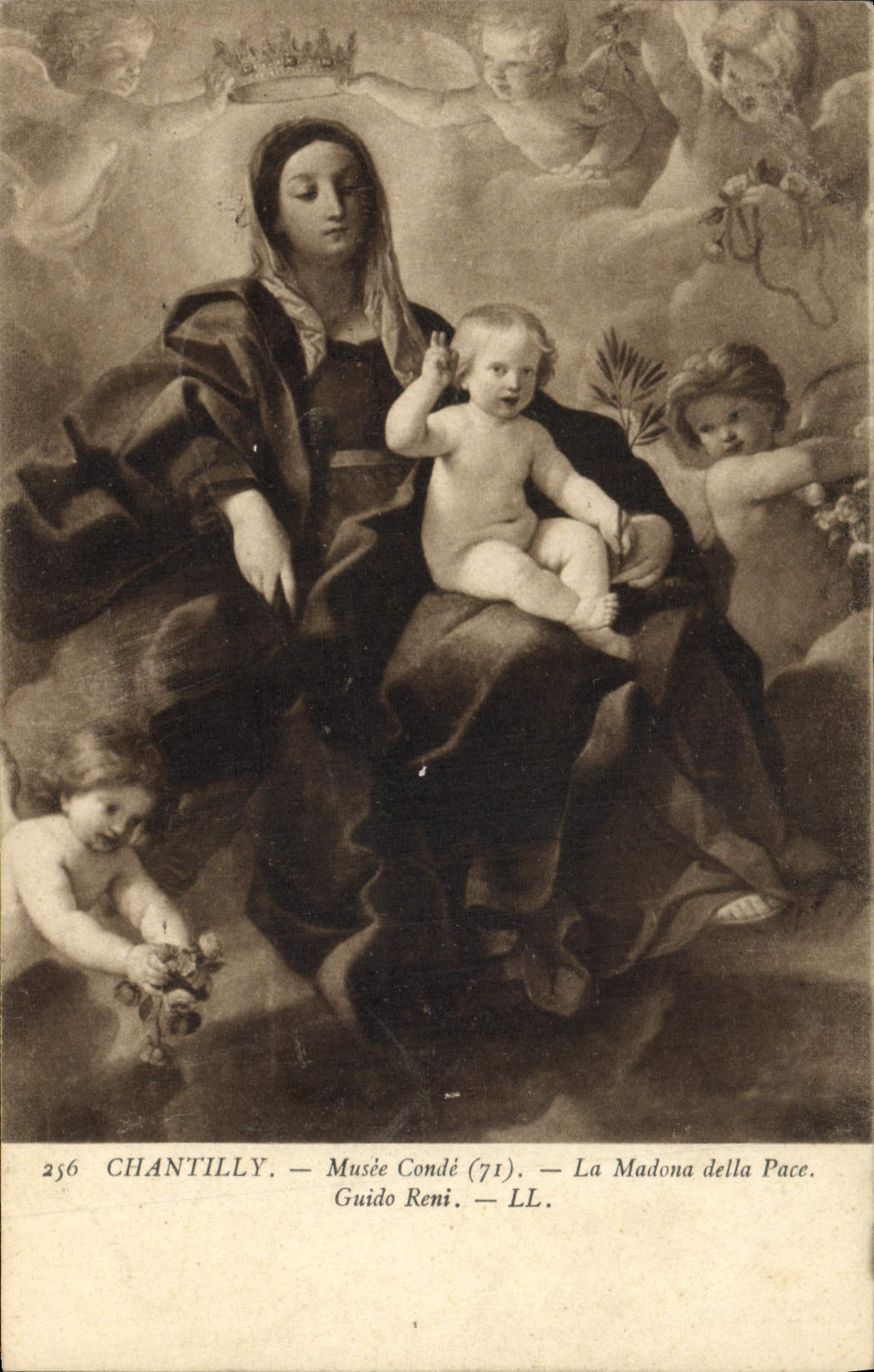 CPA Chanteilly Musee Conde La Madonna della Pace Guido Reni