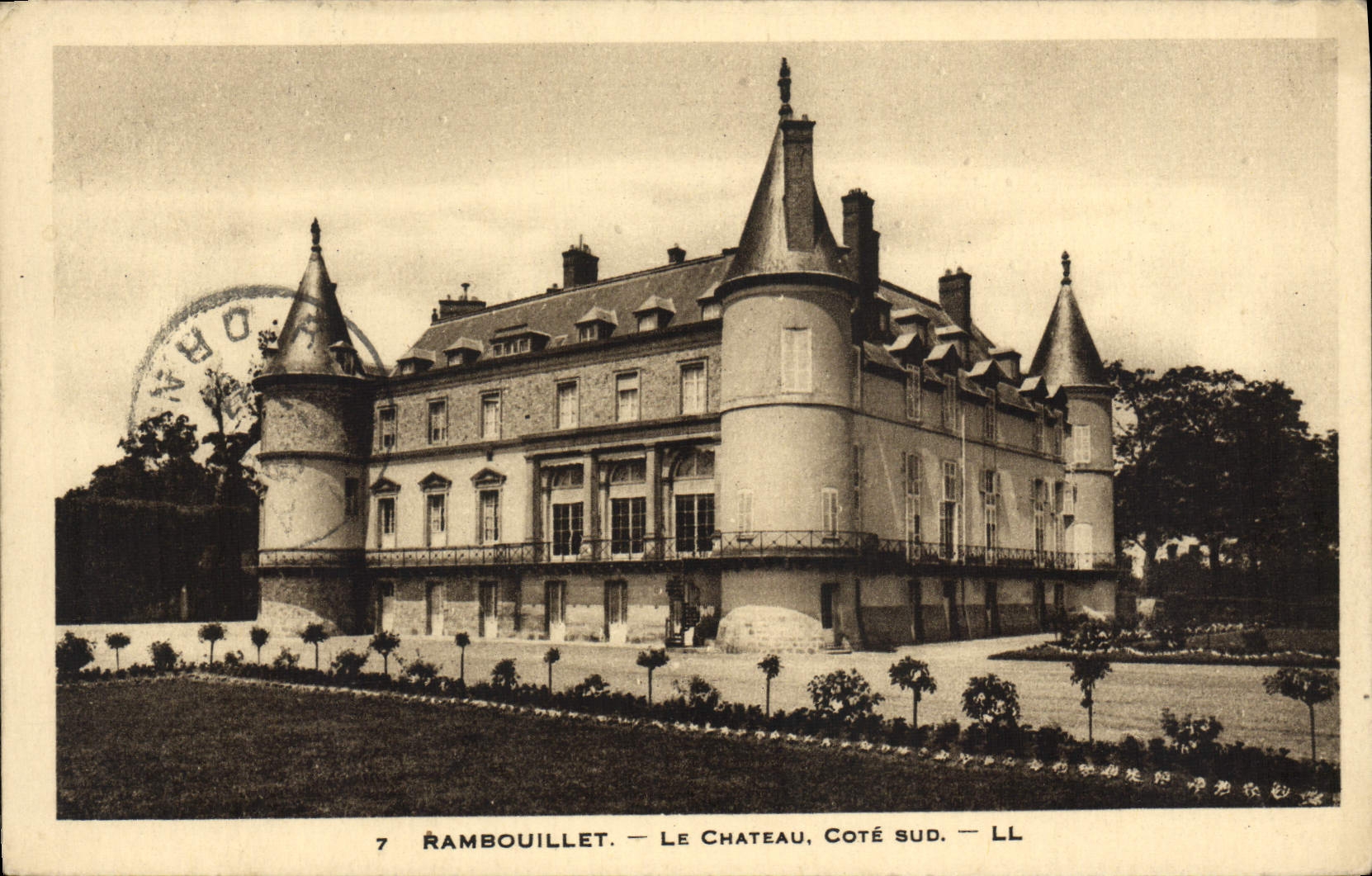CPA Rambouillet Le Chateau Cote Sud
