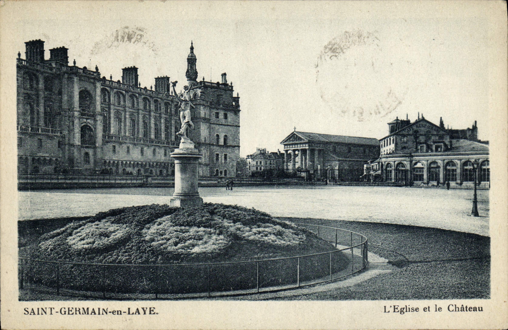 CPA Saint Germain En Laye L'Eglise Et le chateau