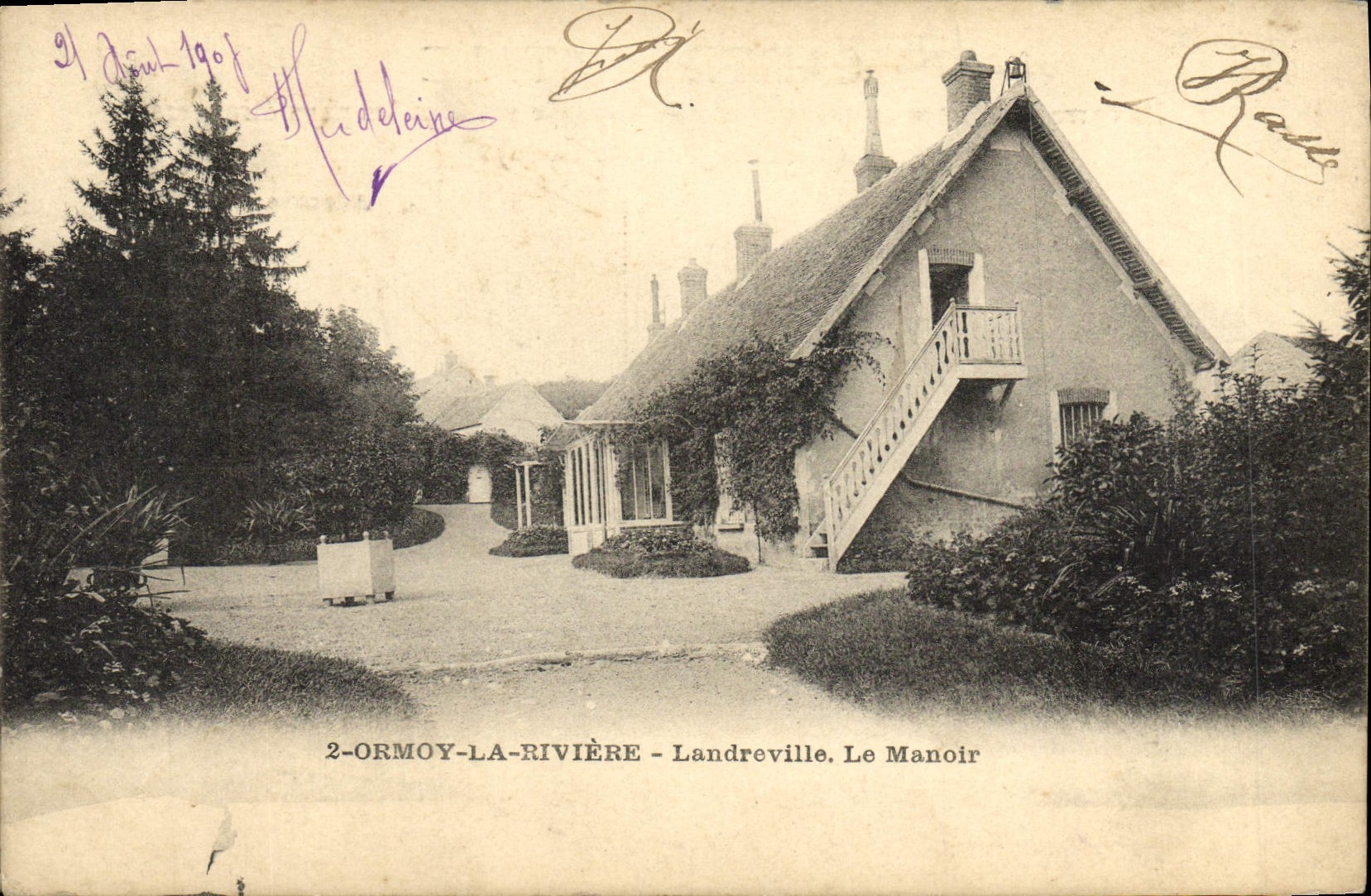 CPA Ormoy La Riviere Landreville Le Manoir