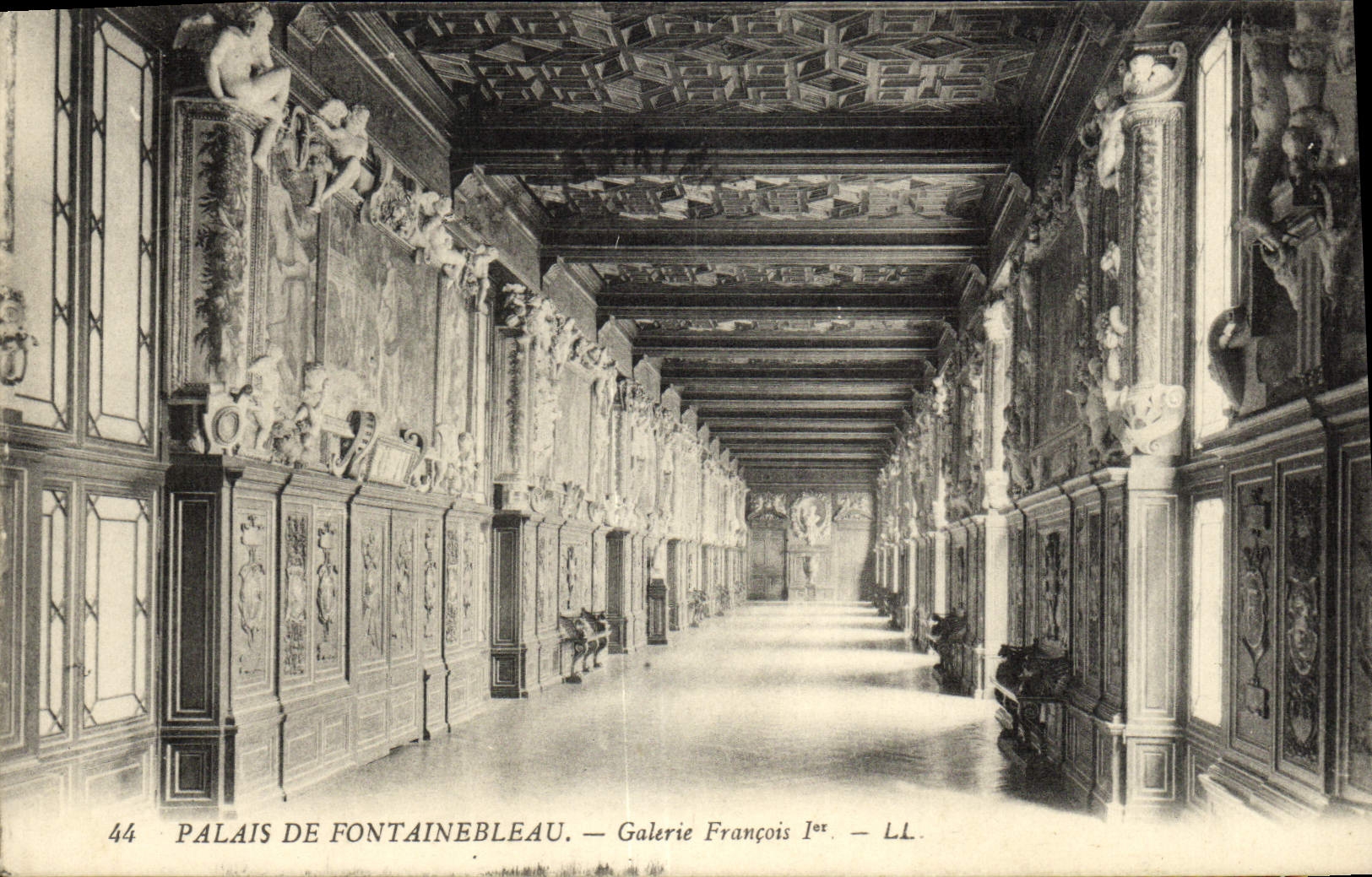 CPA Palais De Fontainebleau Galerie Francois 1er