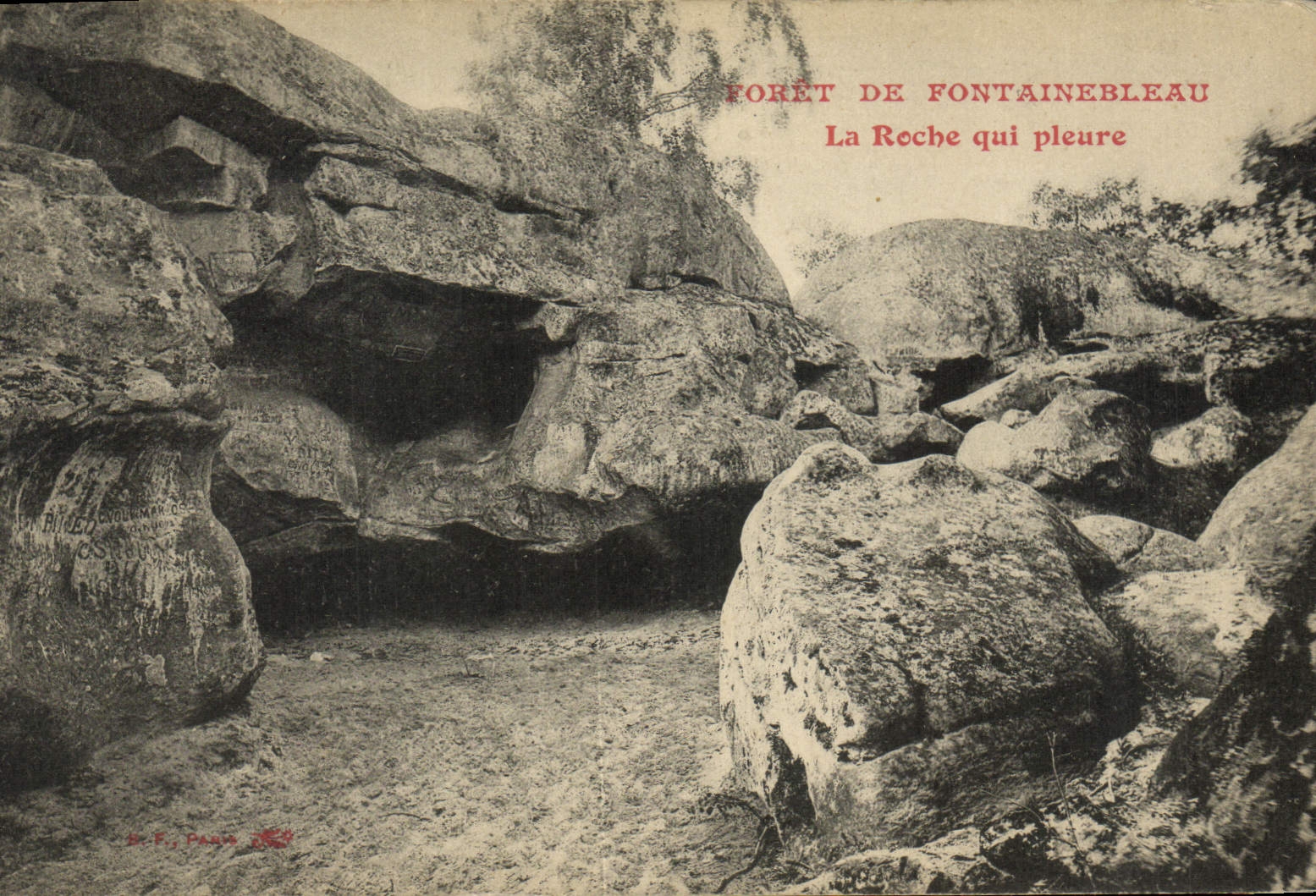 CPA Foret De Fontainebleau La Roche Qui Pleure