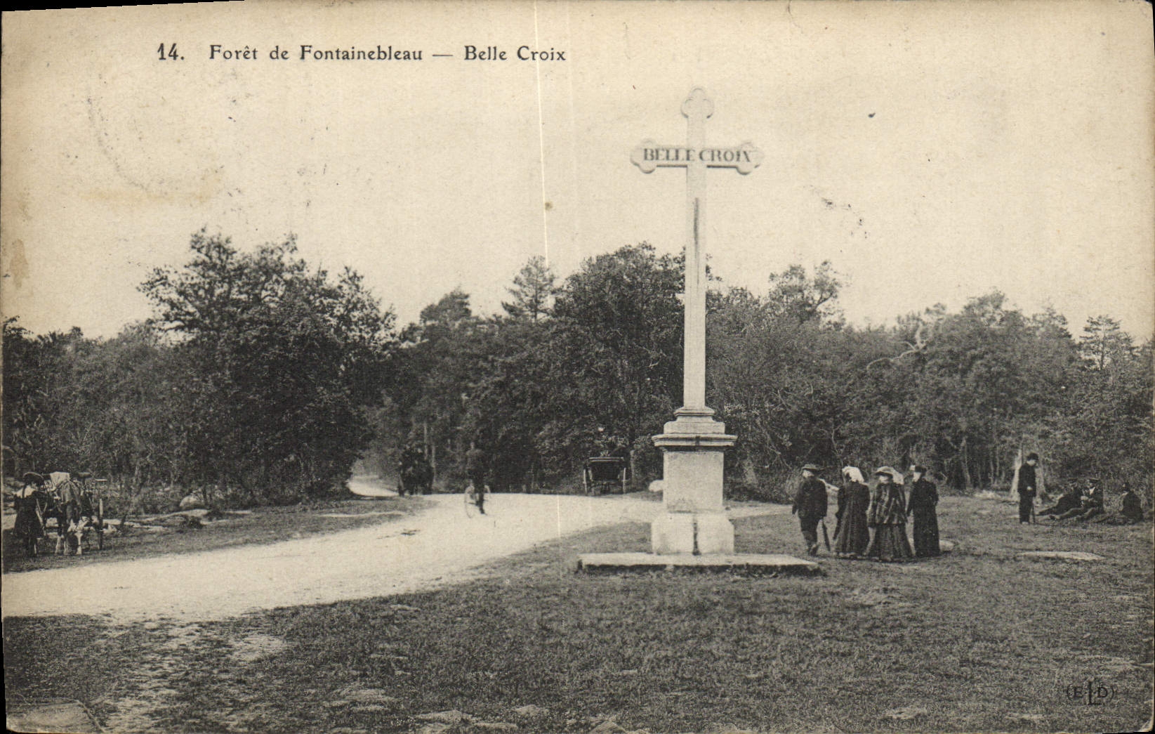 CPA Foret De Fontainebleau Belle Croix