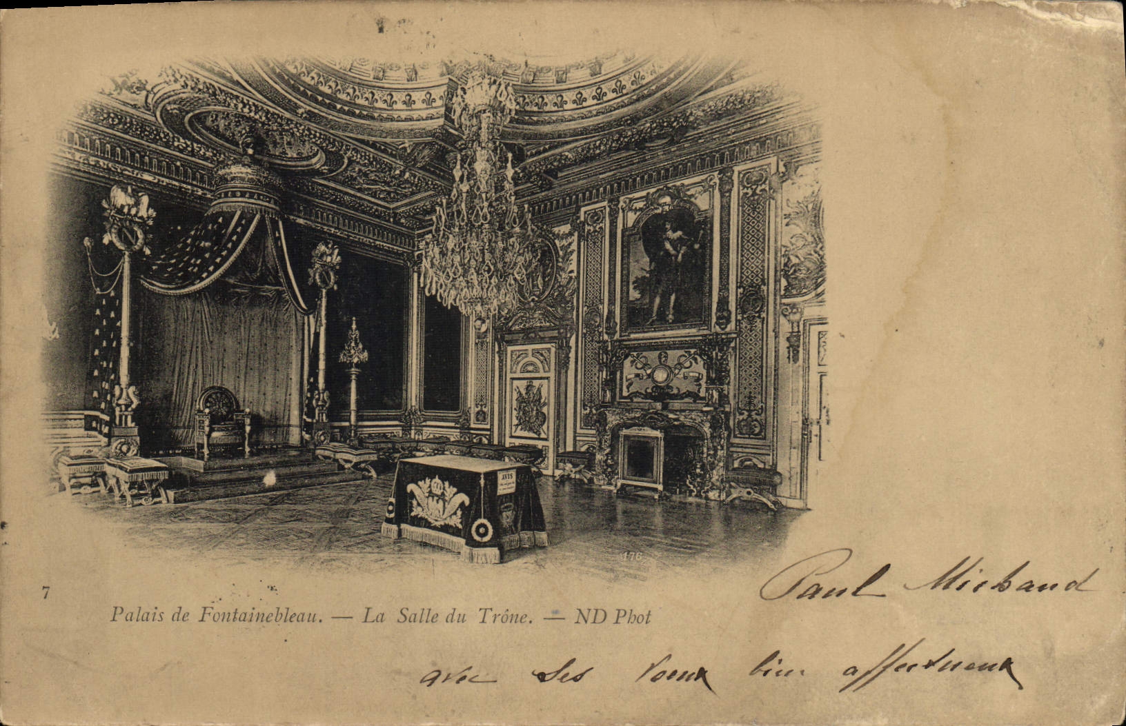 CPA Palais De Fontainebleau La Salle Du Trone