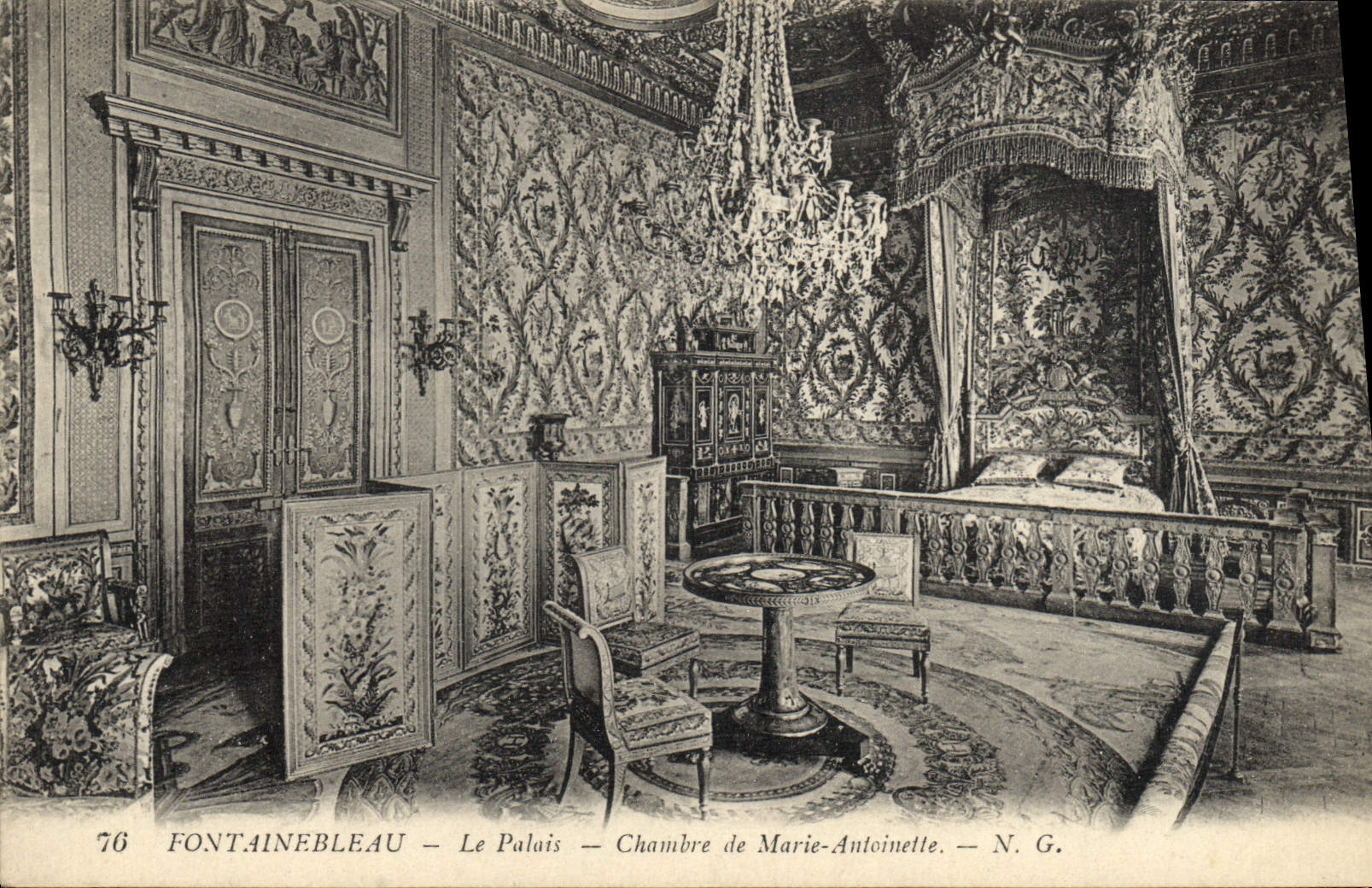CPA Fontainebleau Le Palais Chambre De Marie Antoinette