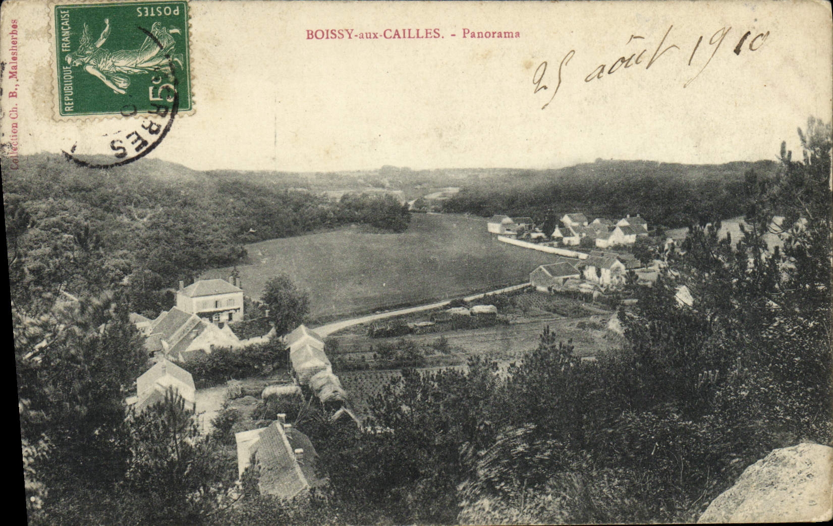 VINTAGE POSTCARD Boissy With the Ruails Panorama