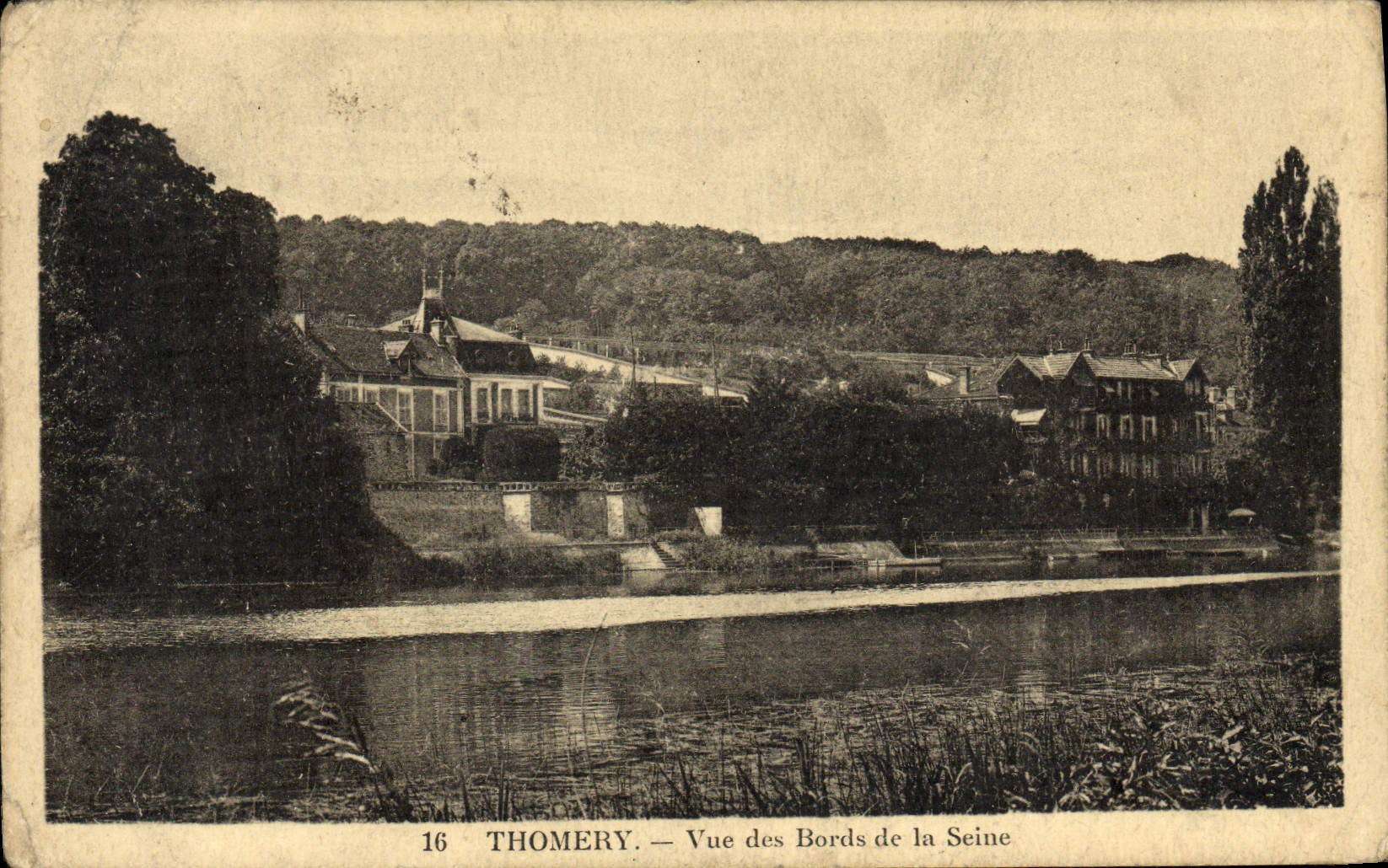 VINTAGE POSTCARD Thomery Seen Of the Edges Of the Seine