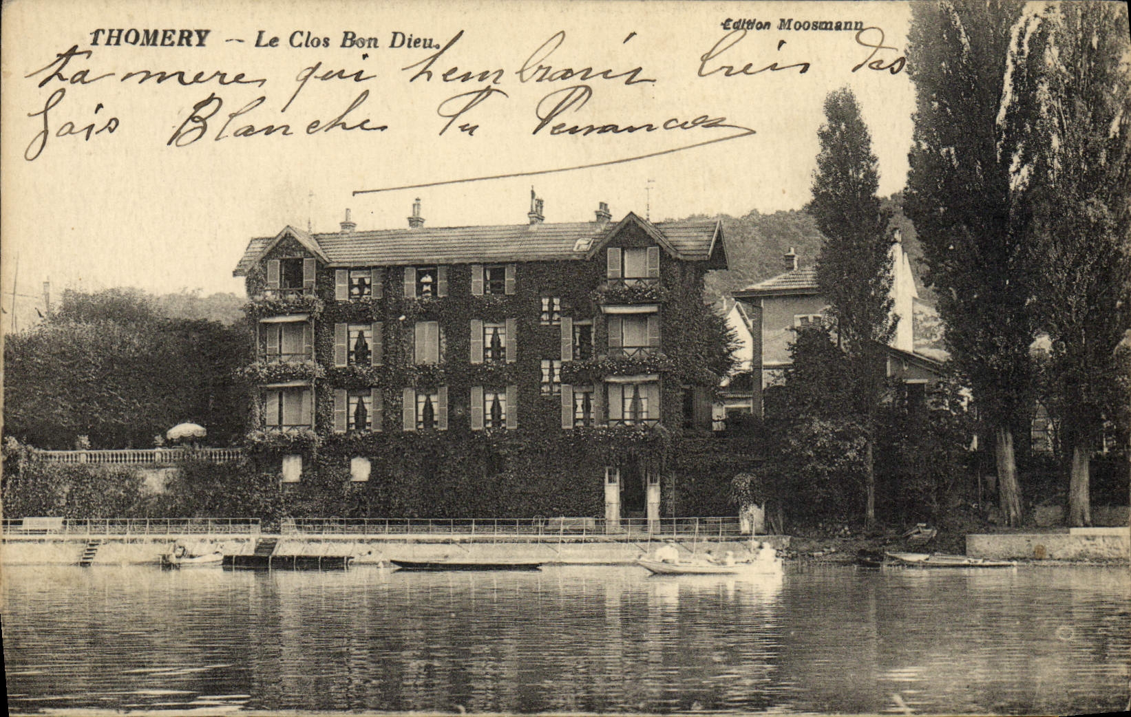 VINTAGE POSTCARD Thomery the Field Good god