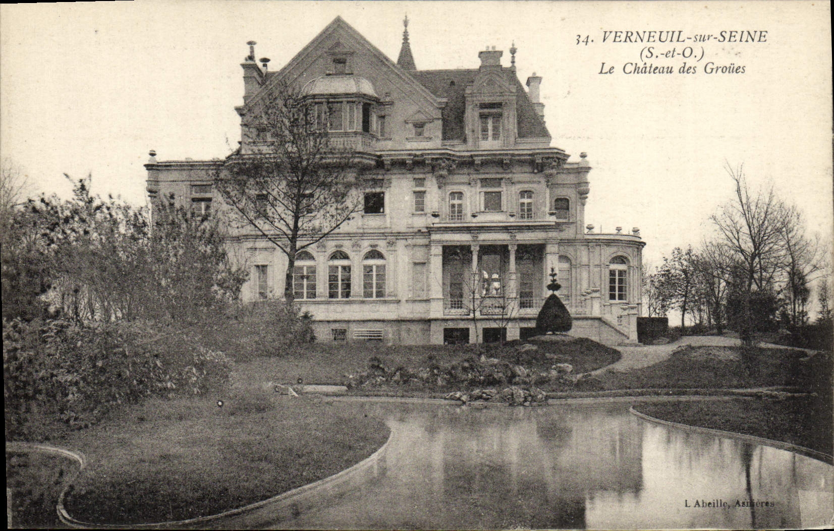 CPA Verneuil Sur Seine Le Chateau Des Groues