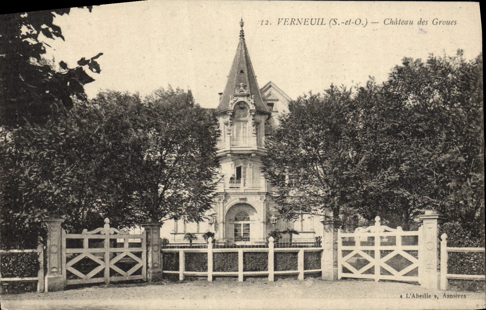 CPA Verneuil Chateau Des Groues