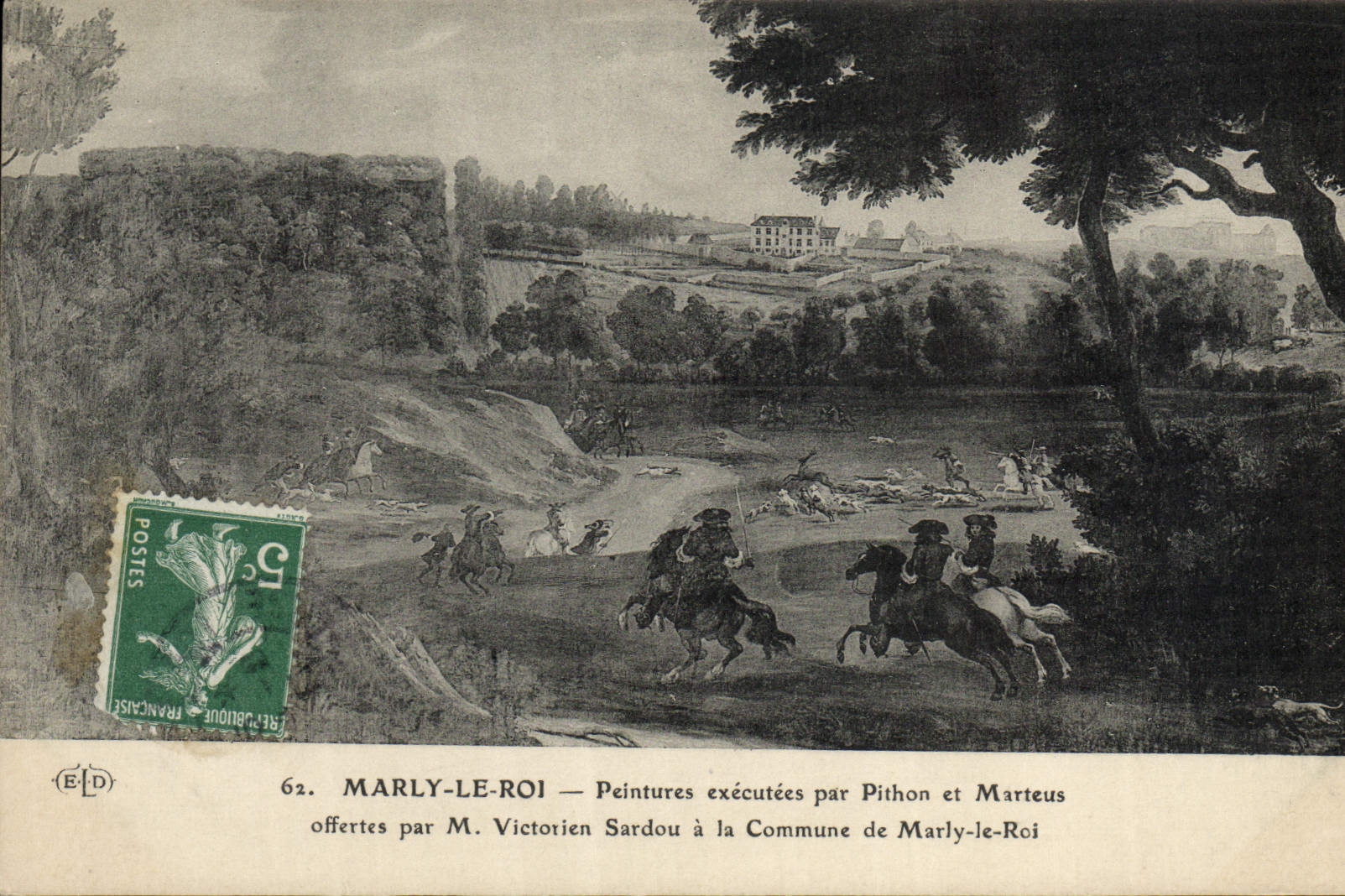 CPA Marly Le Roi Peitures Executees par Pithon et Marteus