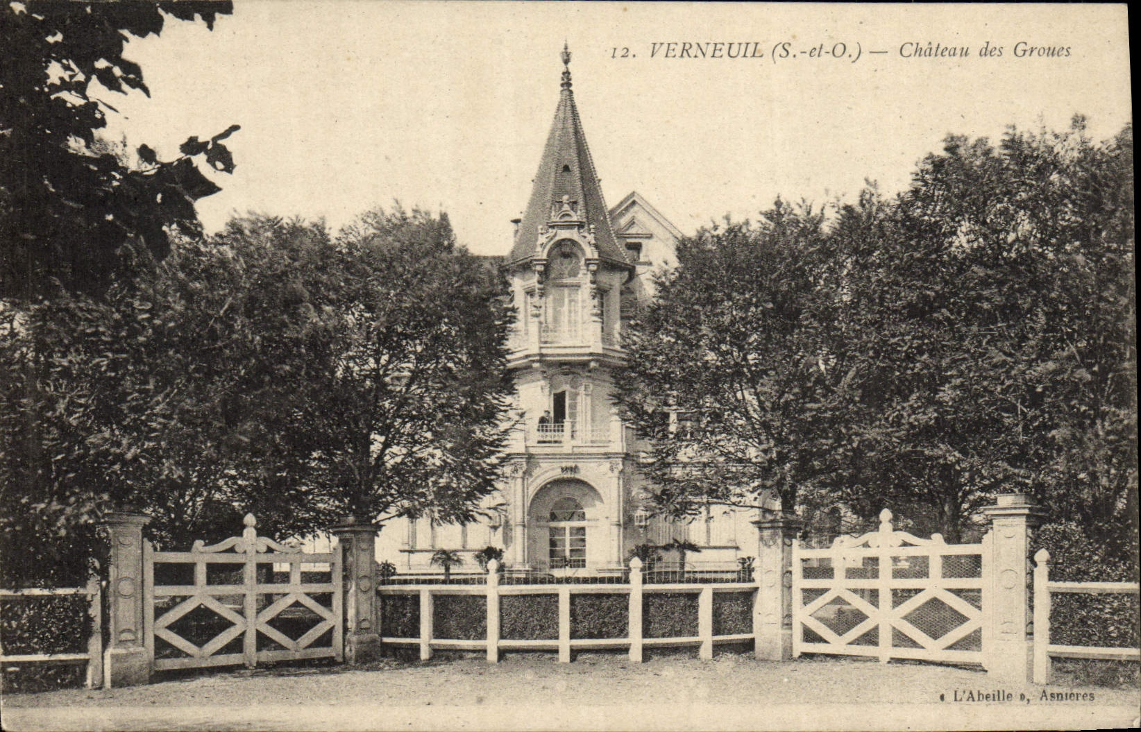 CPA Verneuil Chateau Des Groues