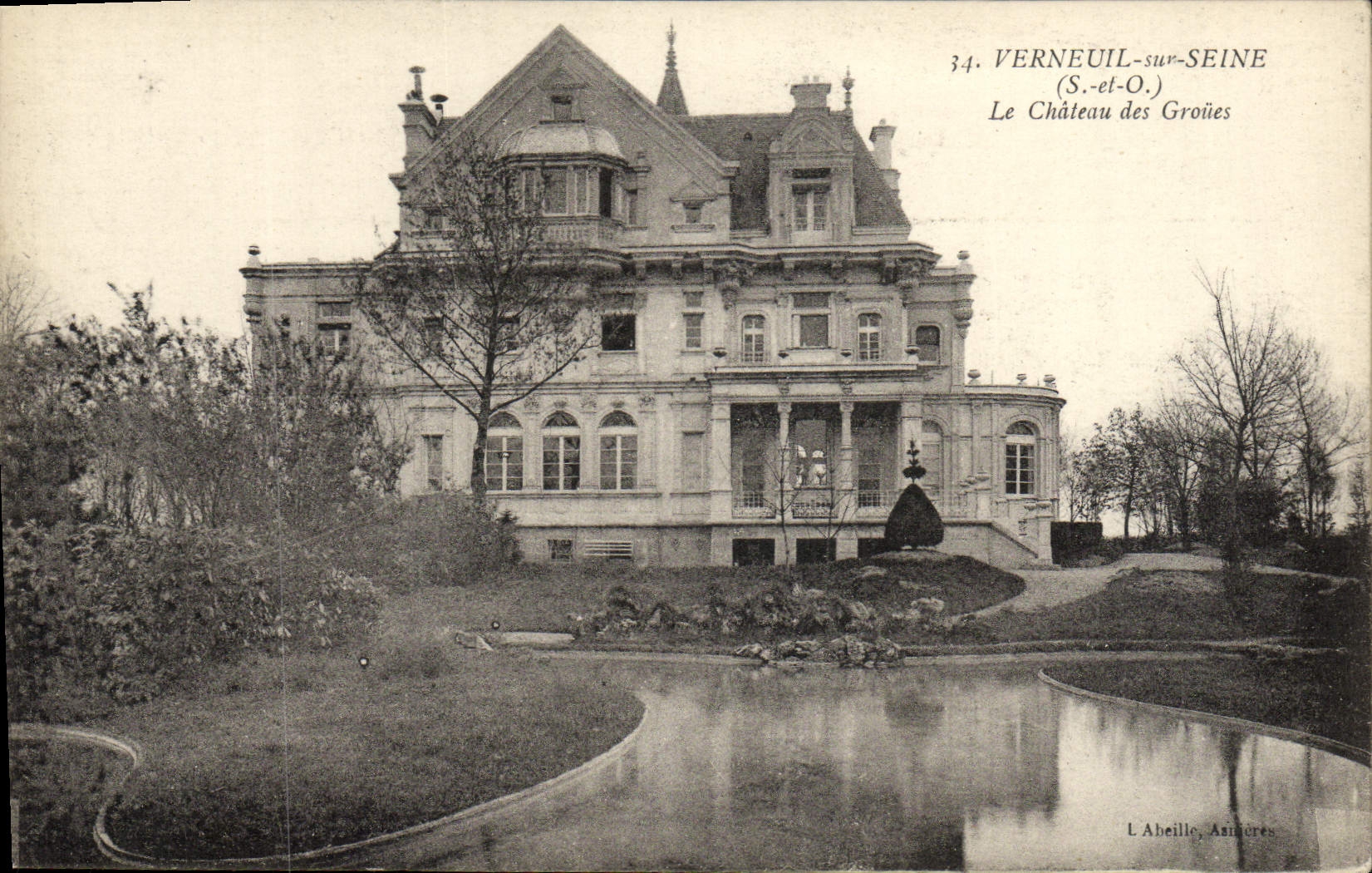 CPA Verneuil Sur Seine Le Chateau Des Groues