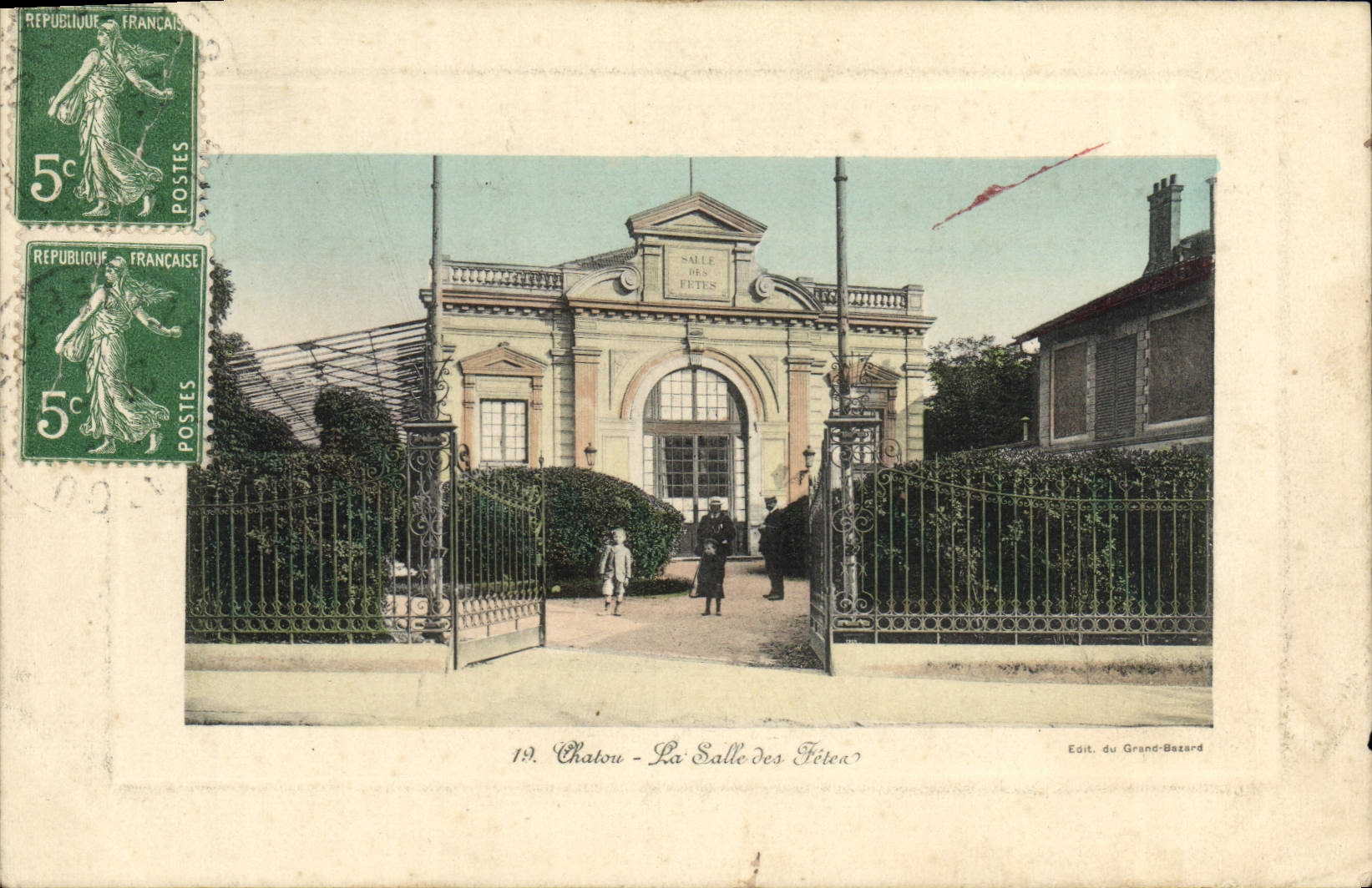CPA Chatou La Salle des fetes
