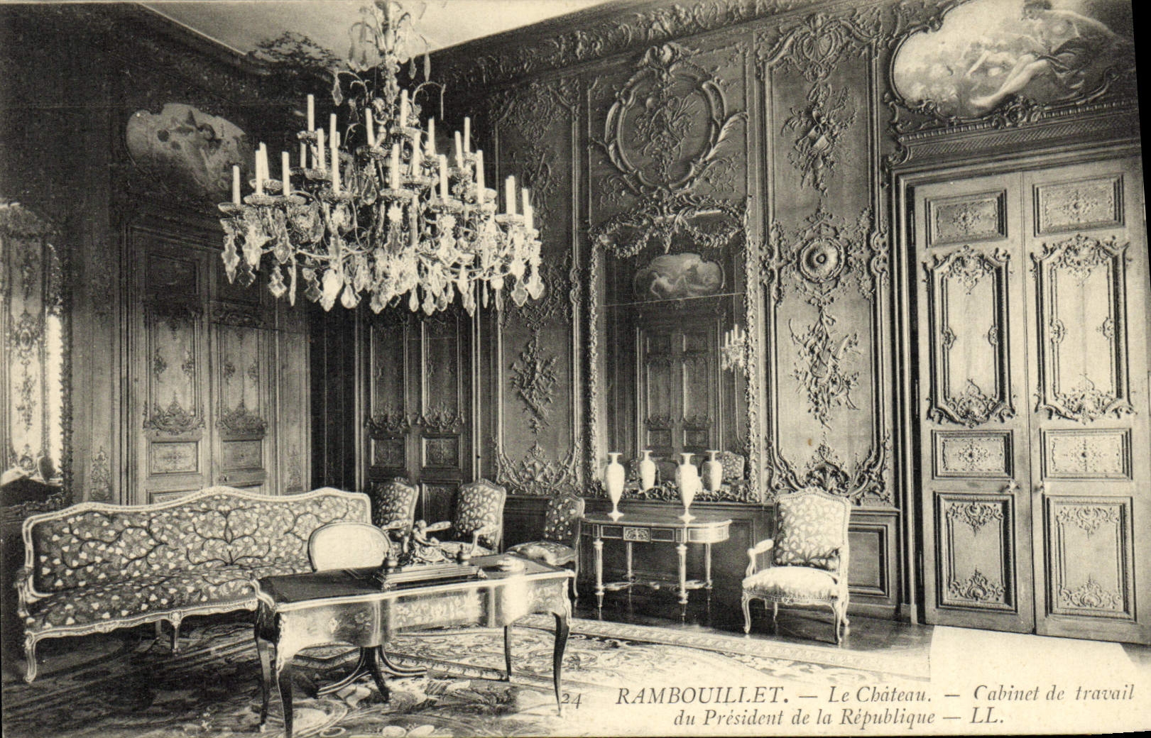 CPA Rambouillet Le Chateau Cabinet de travail du President de la Republique