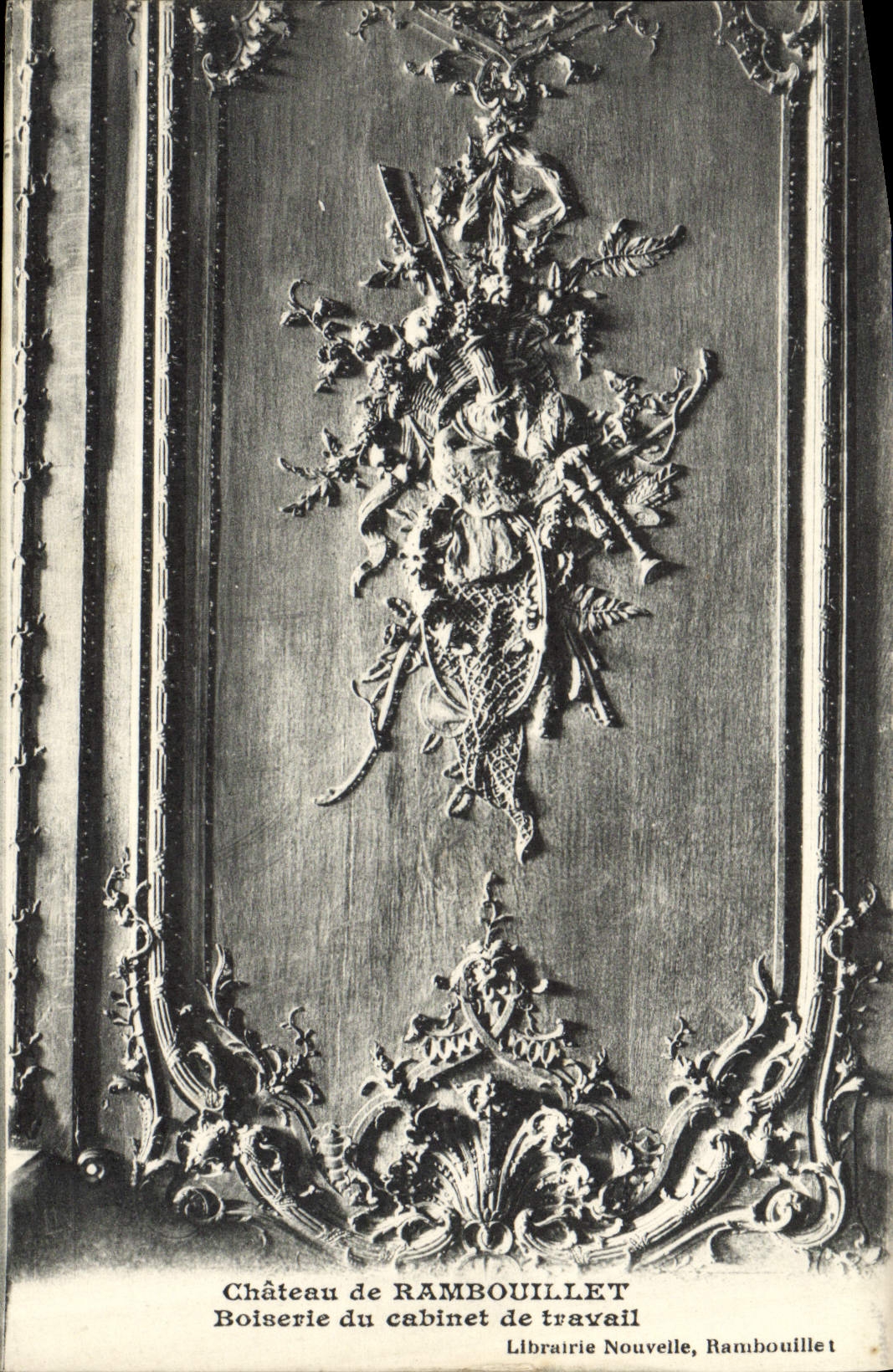 CPA Chateau De Rambouillet Boiserie du cabinet de travail