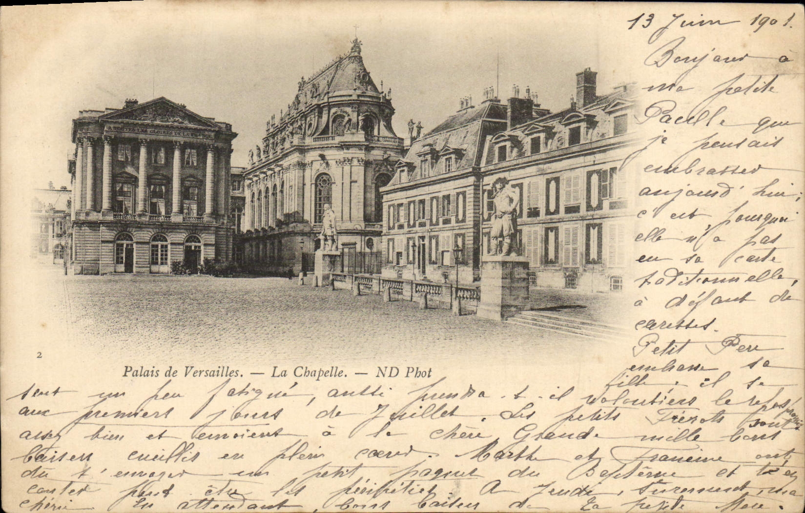 POSTAL Versalles de la VENDIMIA La Chapelle