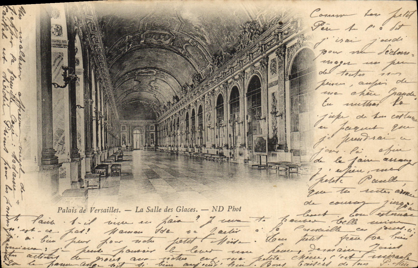 POSTAL Versalles de la VENDIMIA que el cuarto del hiela